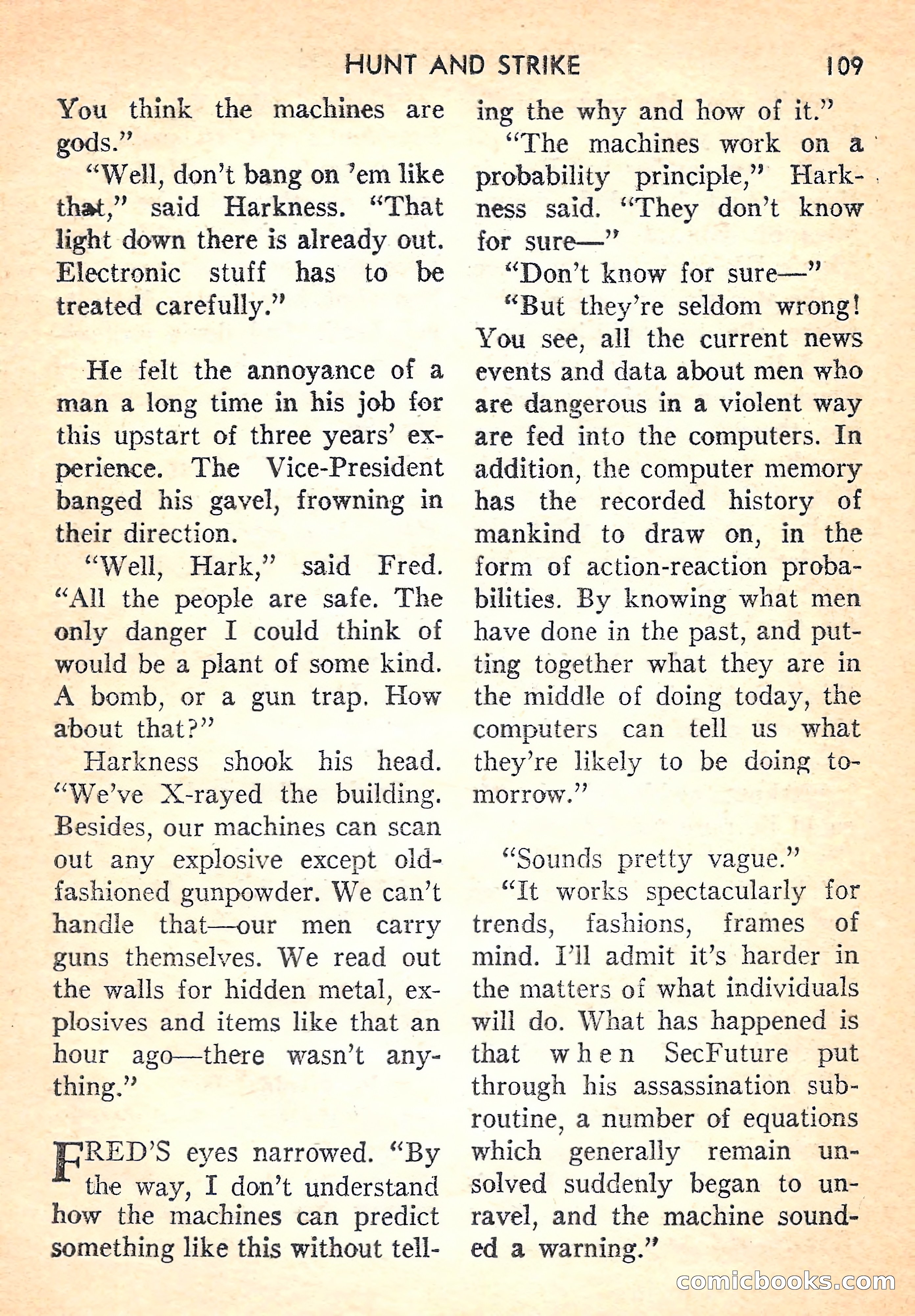 Super Science Fiction, August 1957 — page 111 of 132