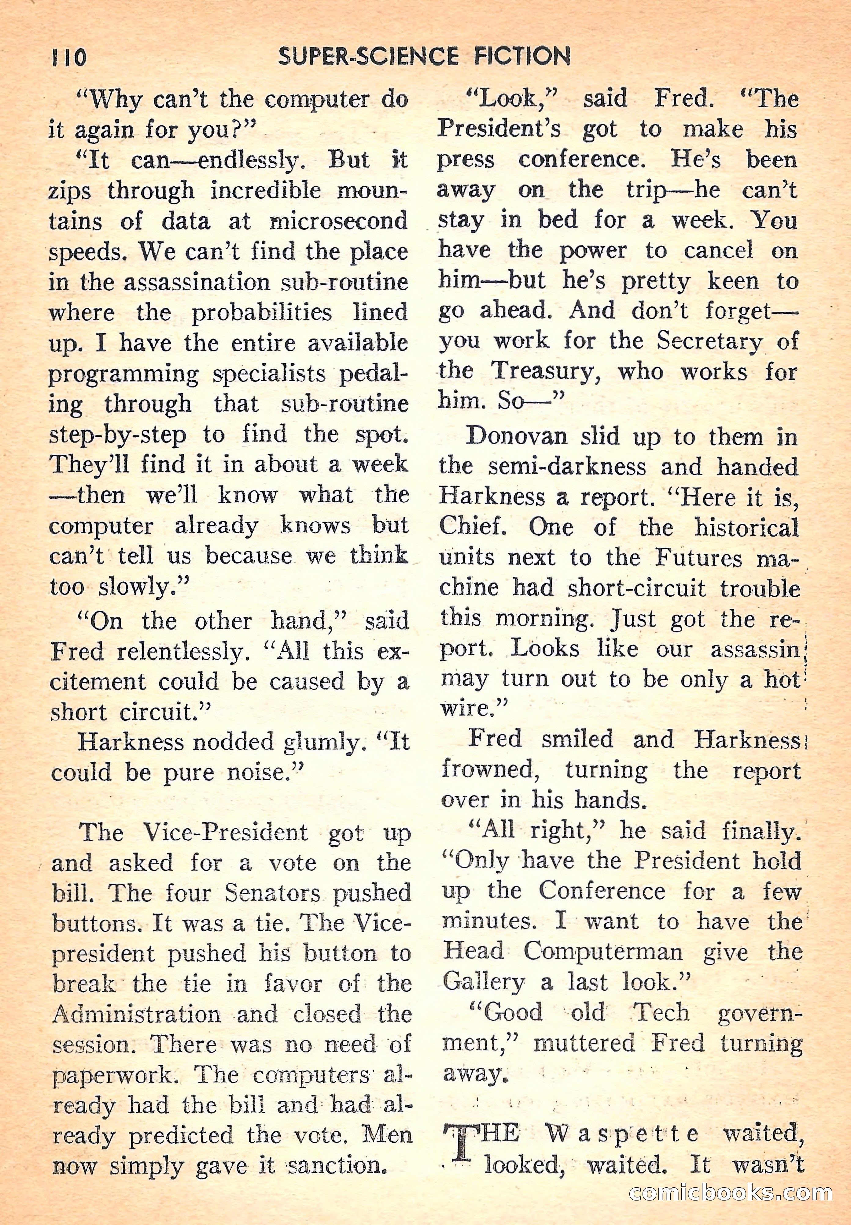 Super Science Fiction, August 1957 — page 112 of 132