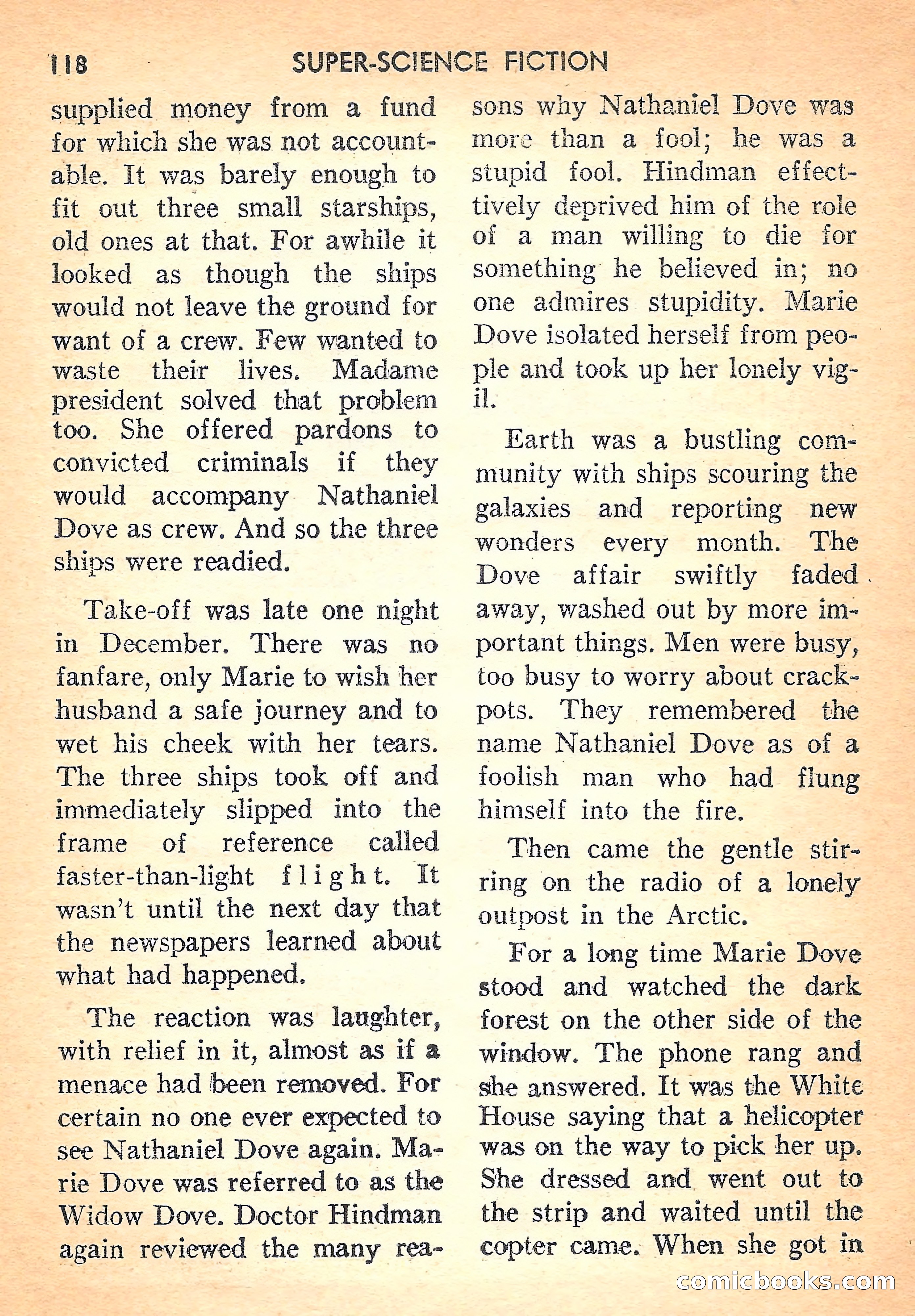 Super Science Fiction, August 1957 — page 120 of 132