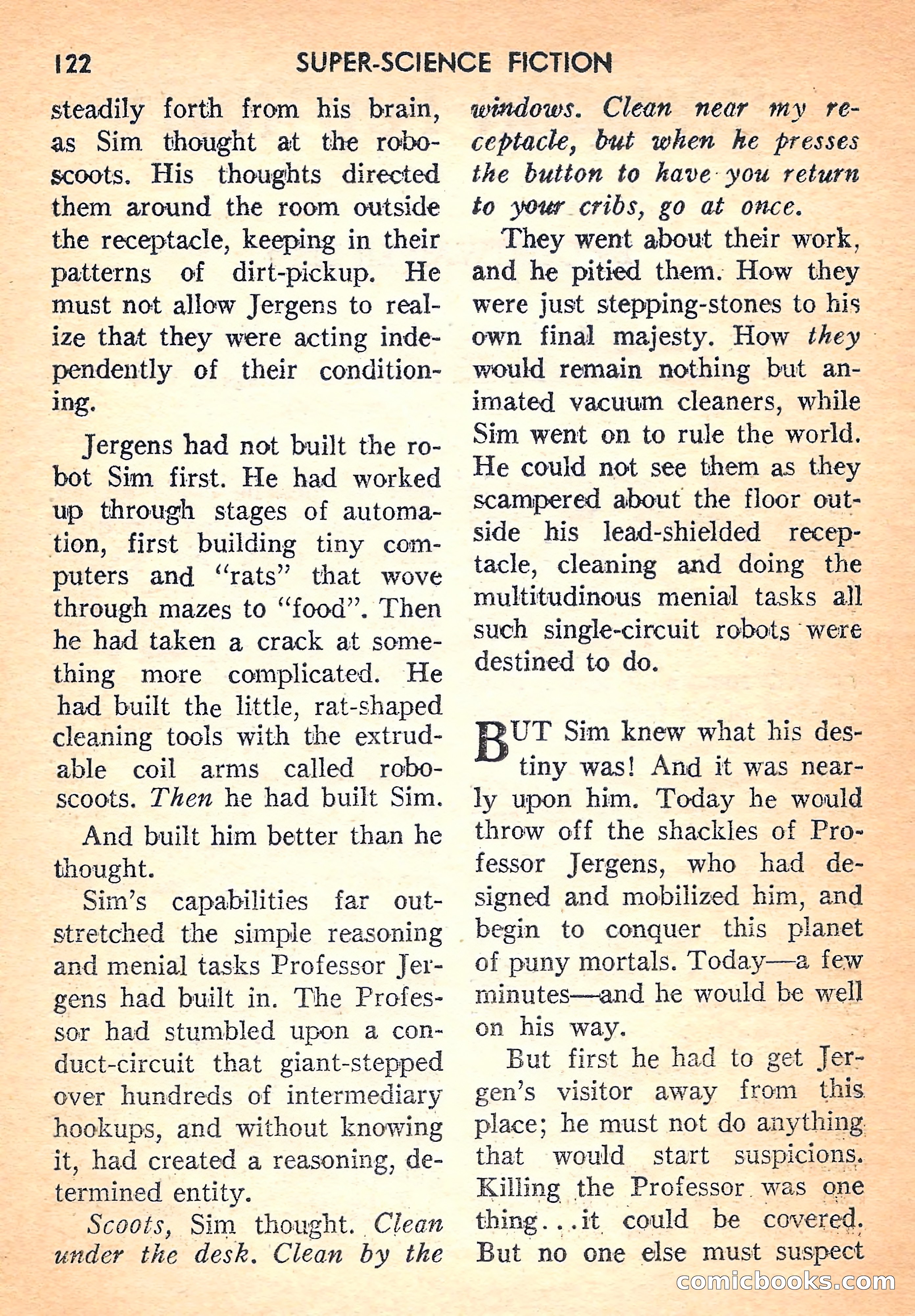 Super Science Fiction, August 1957 — page 124 of 132