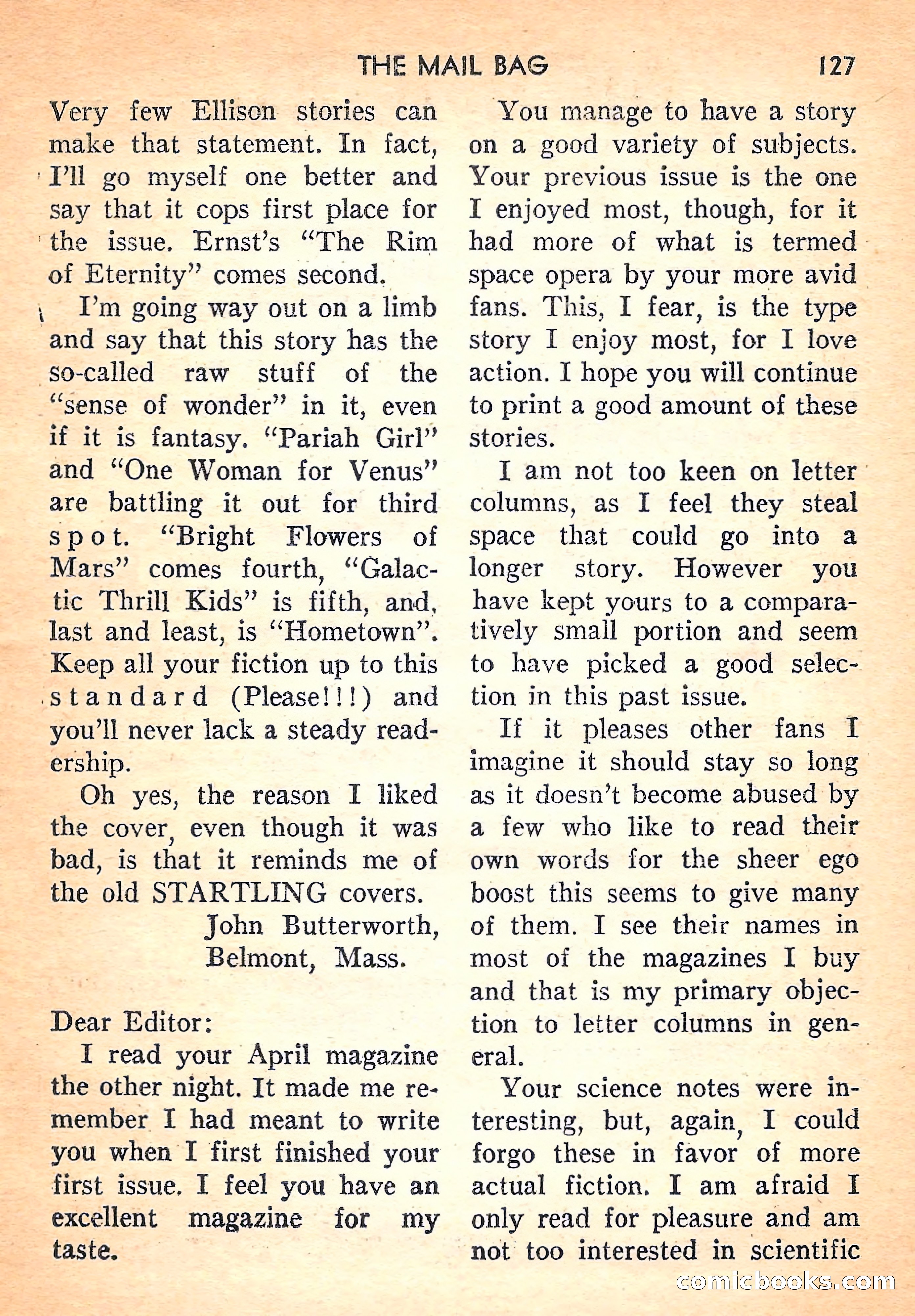 Super Science Fiction, August 1957 — page 129 of 132
