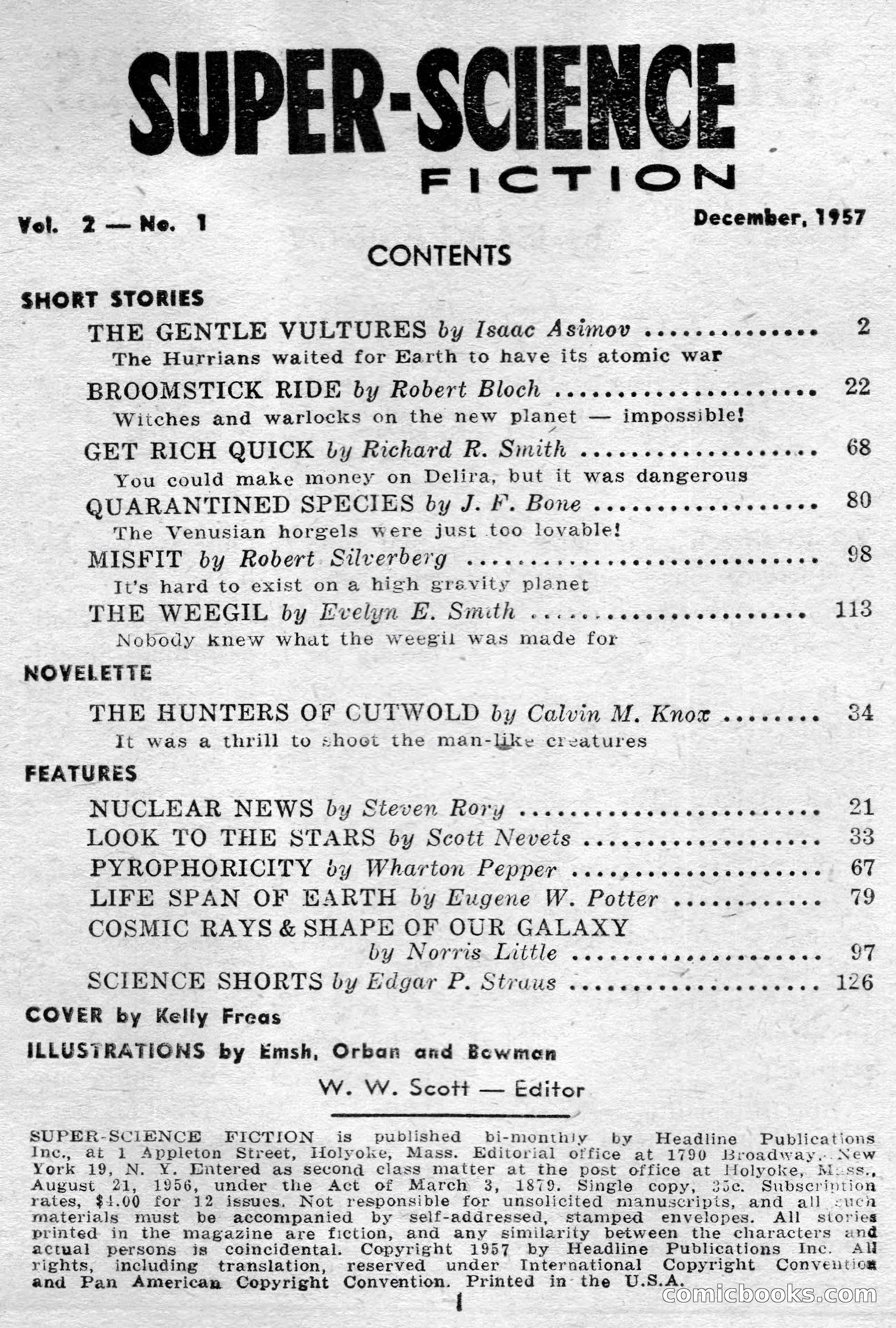 Super-Science Fiction, December 1957 — page 3 of 132