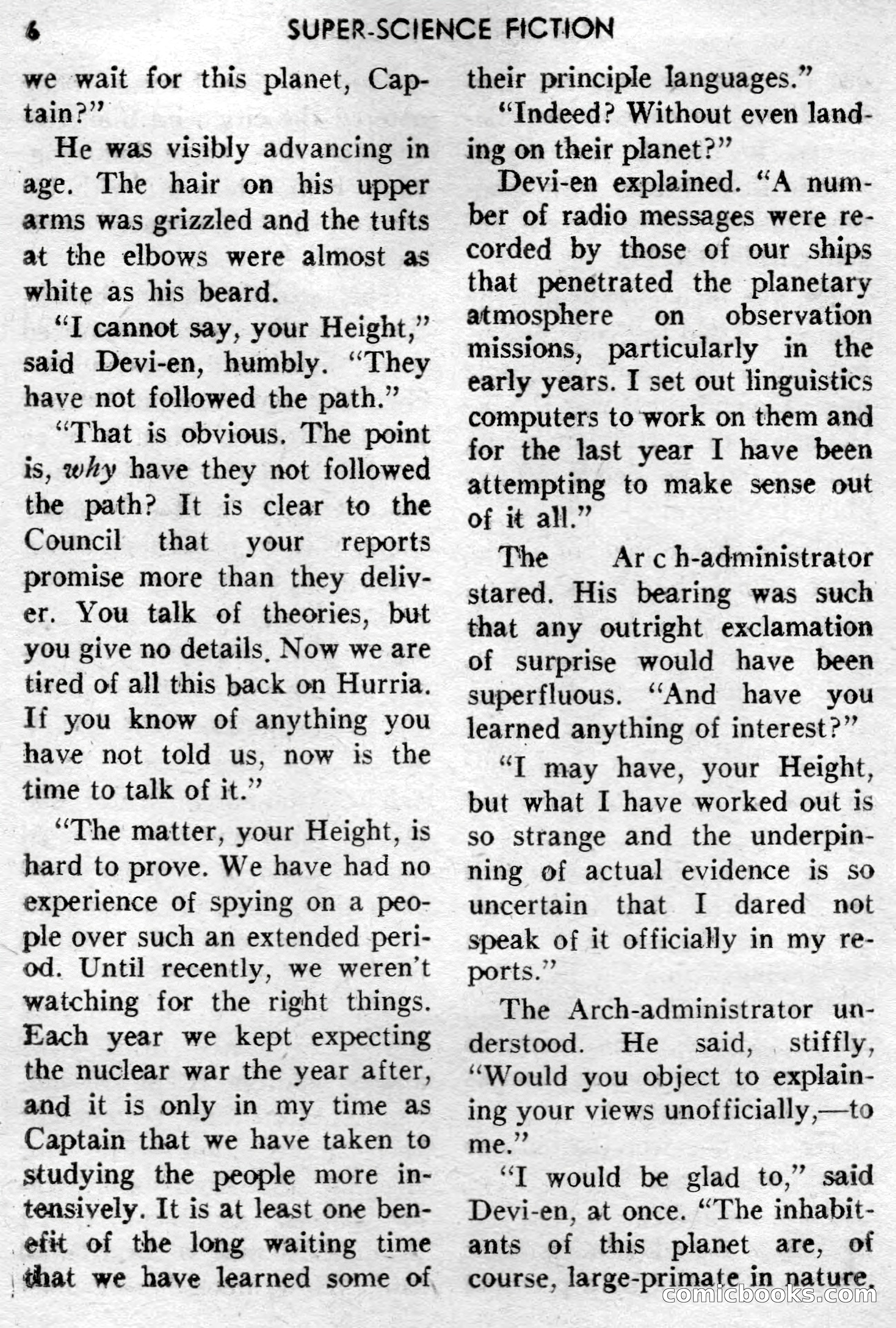 Super-Science Fiction, December 1957 — page 8 of 132