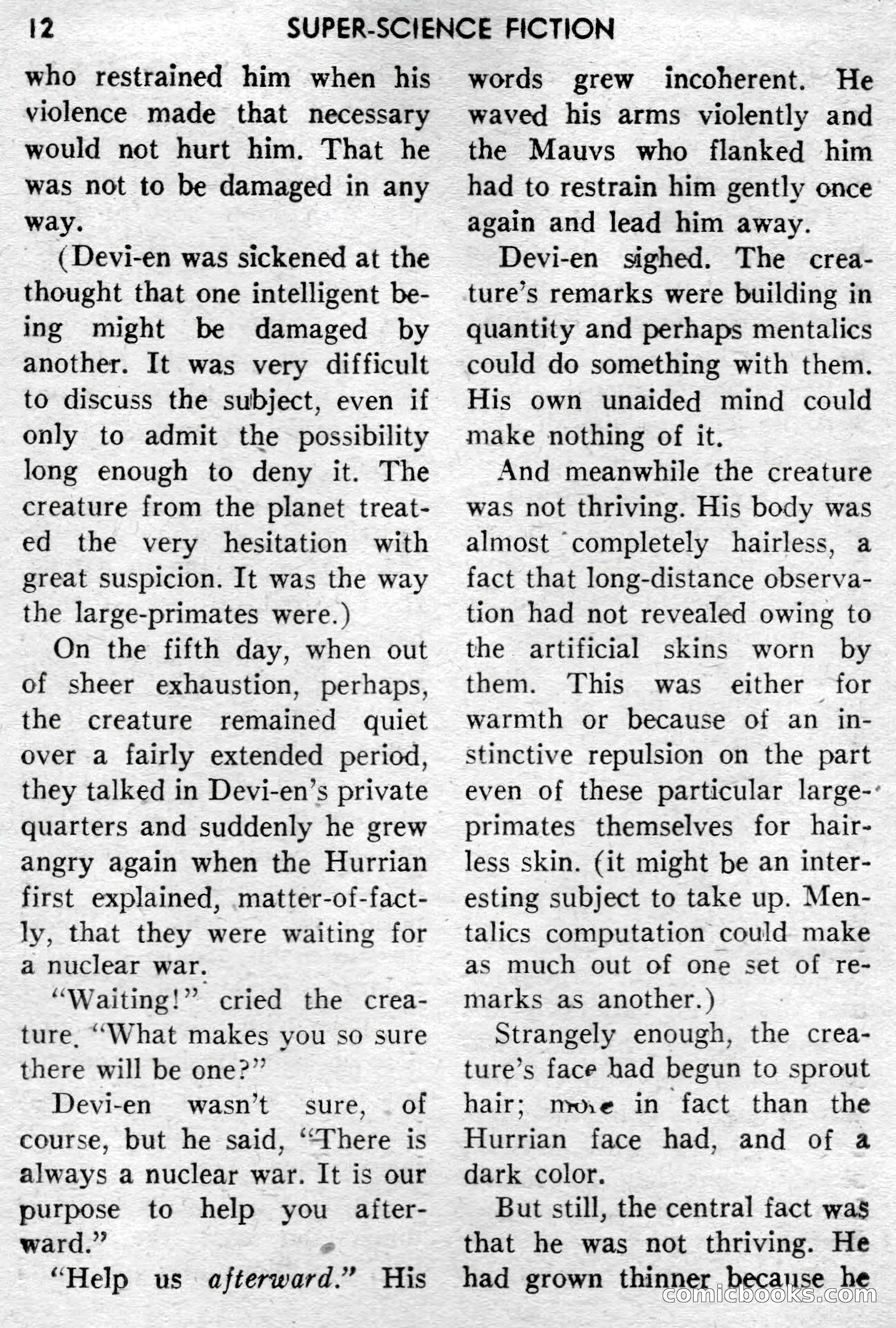 Super-Science Fiction, December 1957 — page 14 of 132