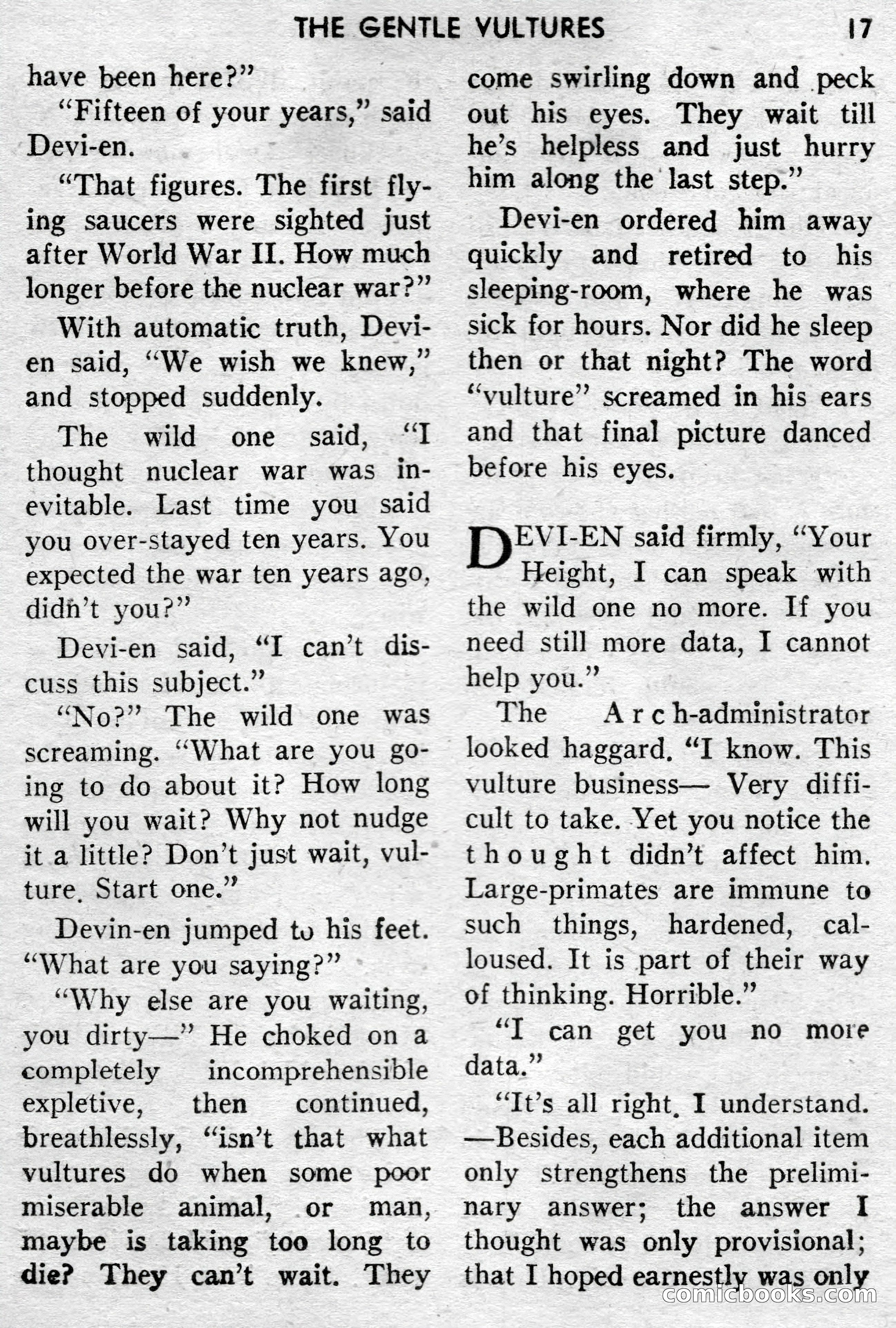 Super-Science Fiction, December 1957 — page 19 of 132