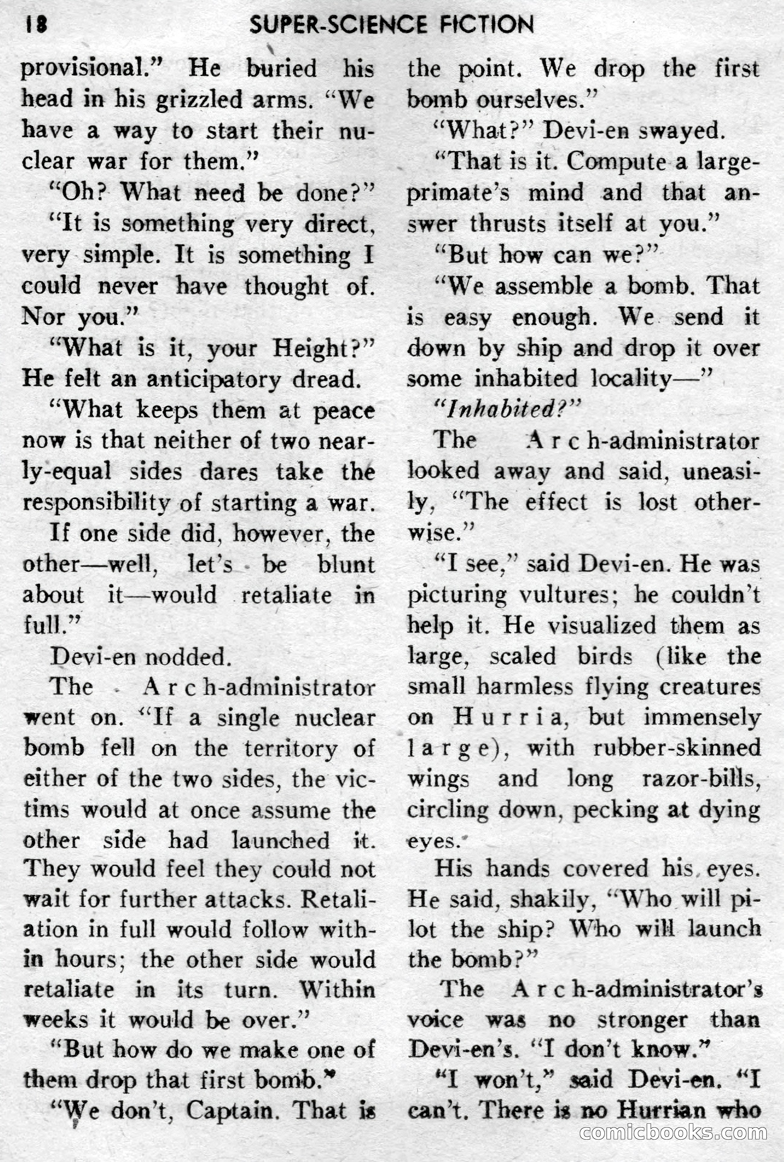 Super-Science Fiction, December 1957 — page 20 of 132