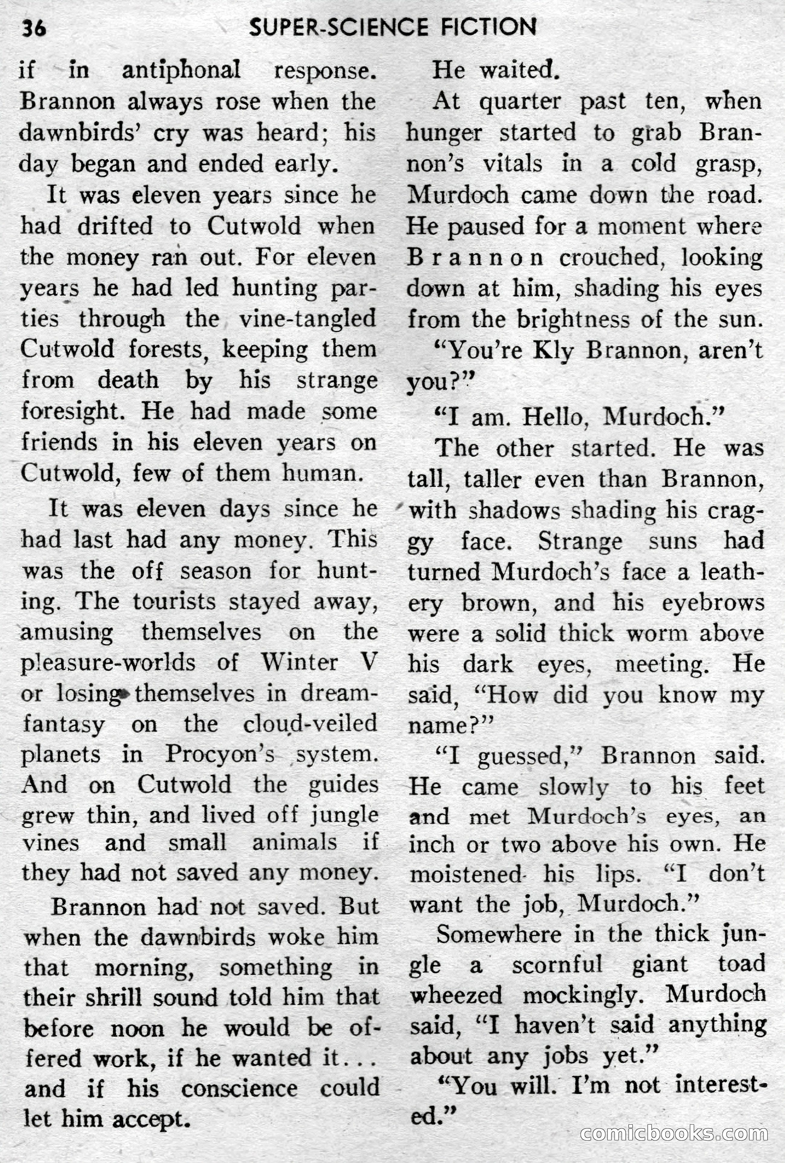 Super-Science Fiction, December 1957 — page 38 of 132