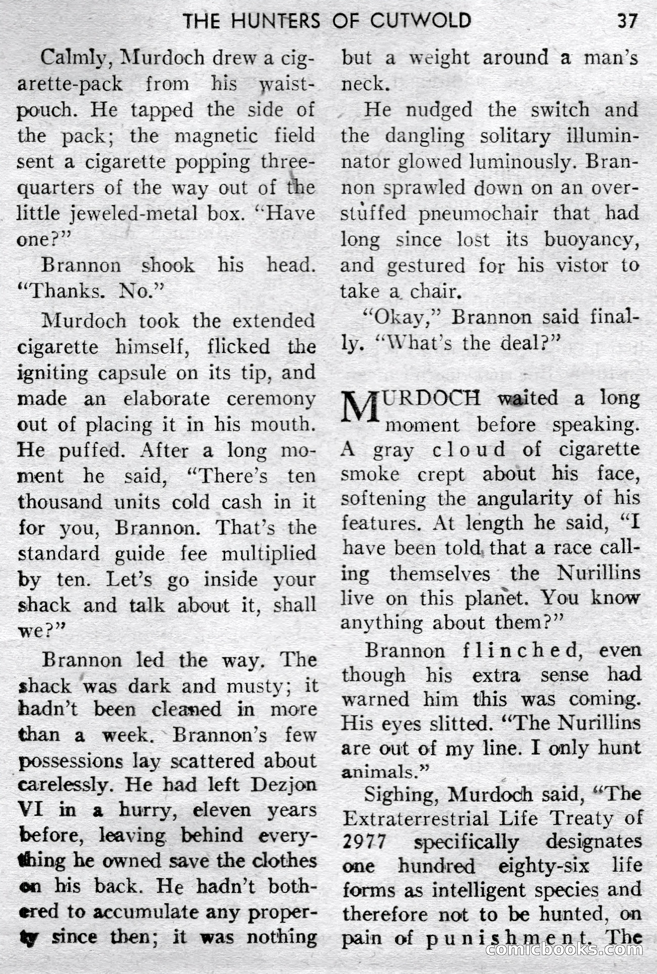 Super-Science Fiction, December 1957 — page 39 of 132
