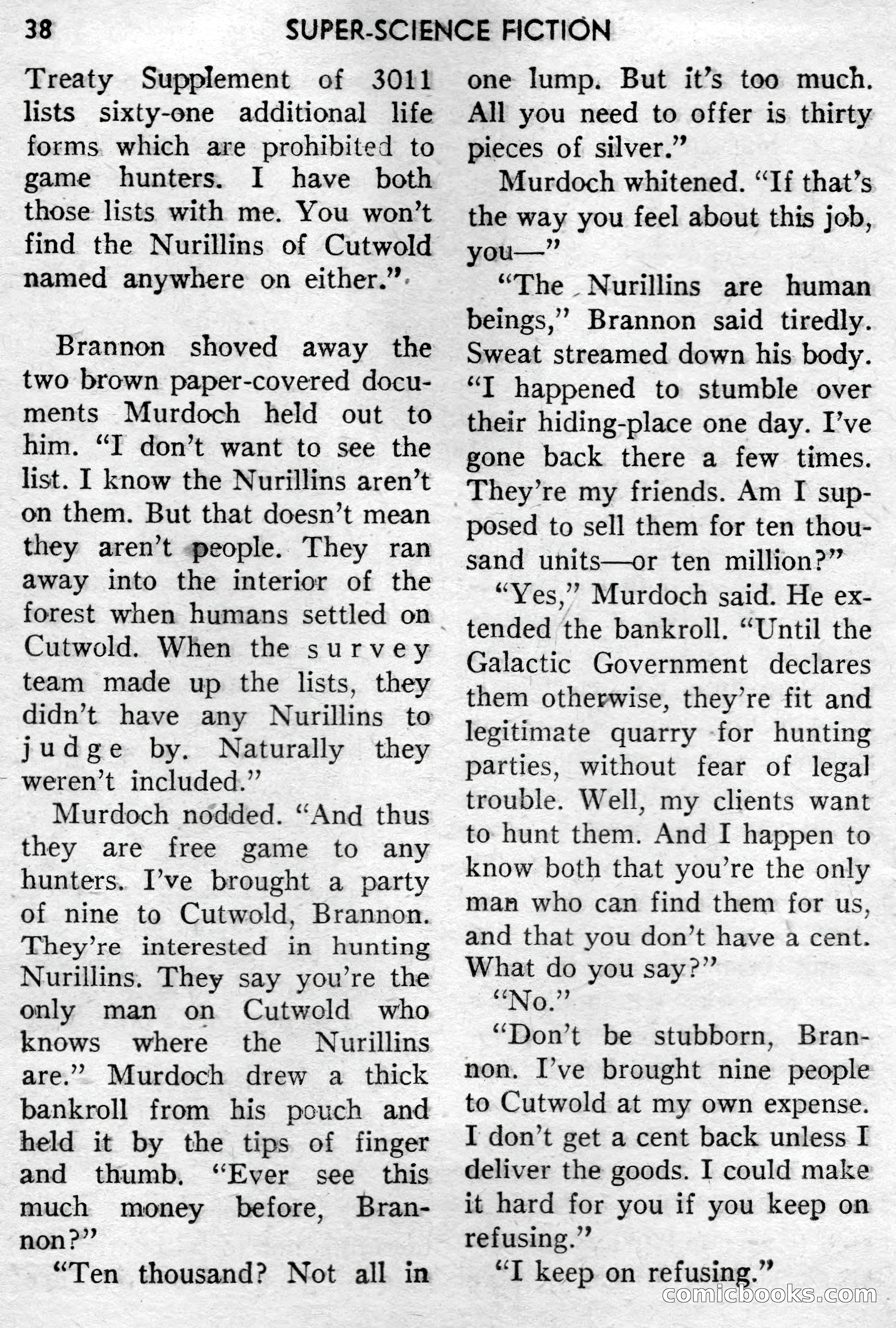 Super-Science Fiction, December 1957 — page 40 of 132