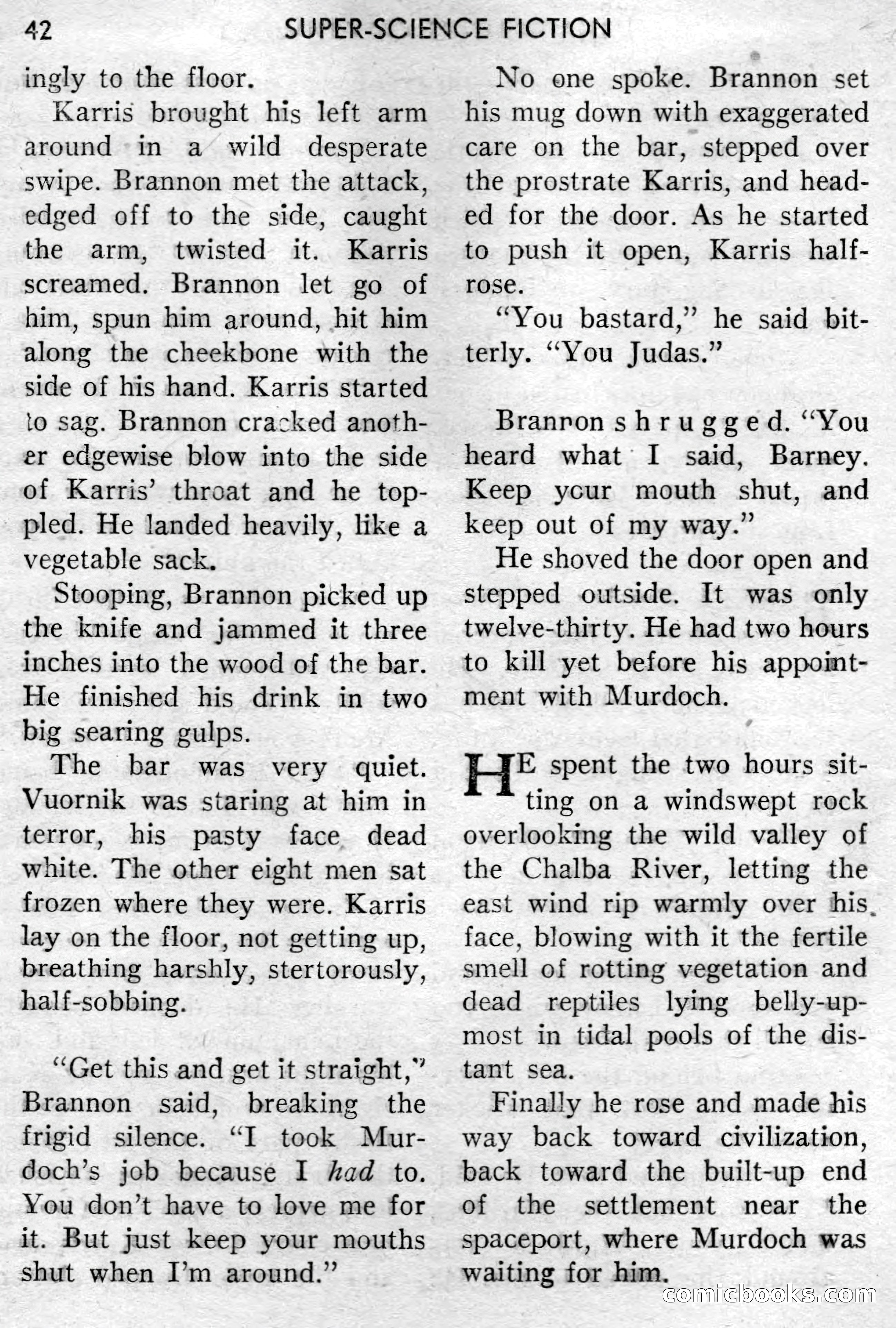 Super-Science Fiction, December 1957 — page 44 of 132