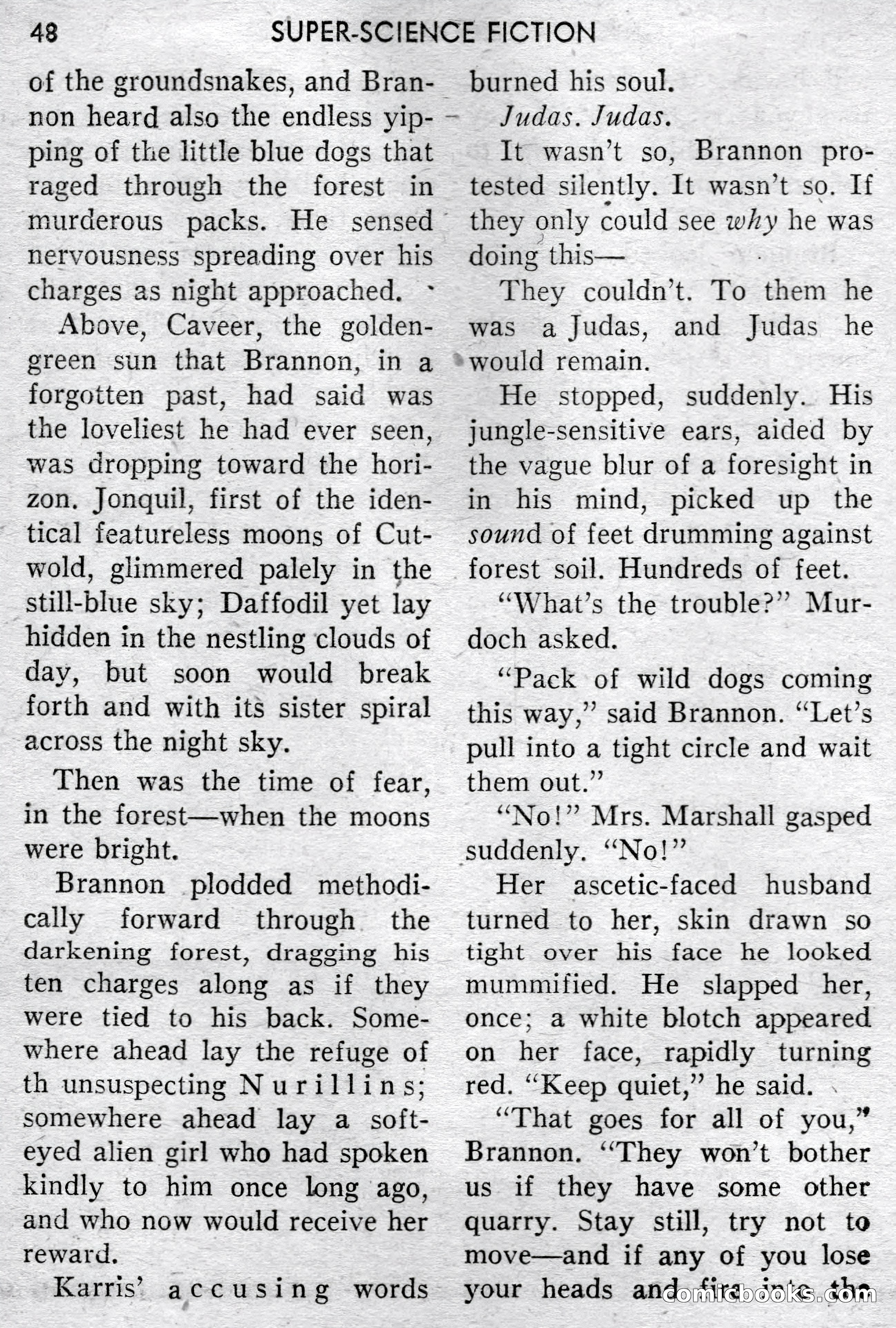 Super-Science Fiction, December 1957 — page 50 of 132