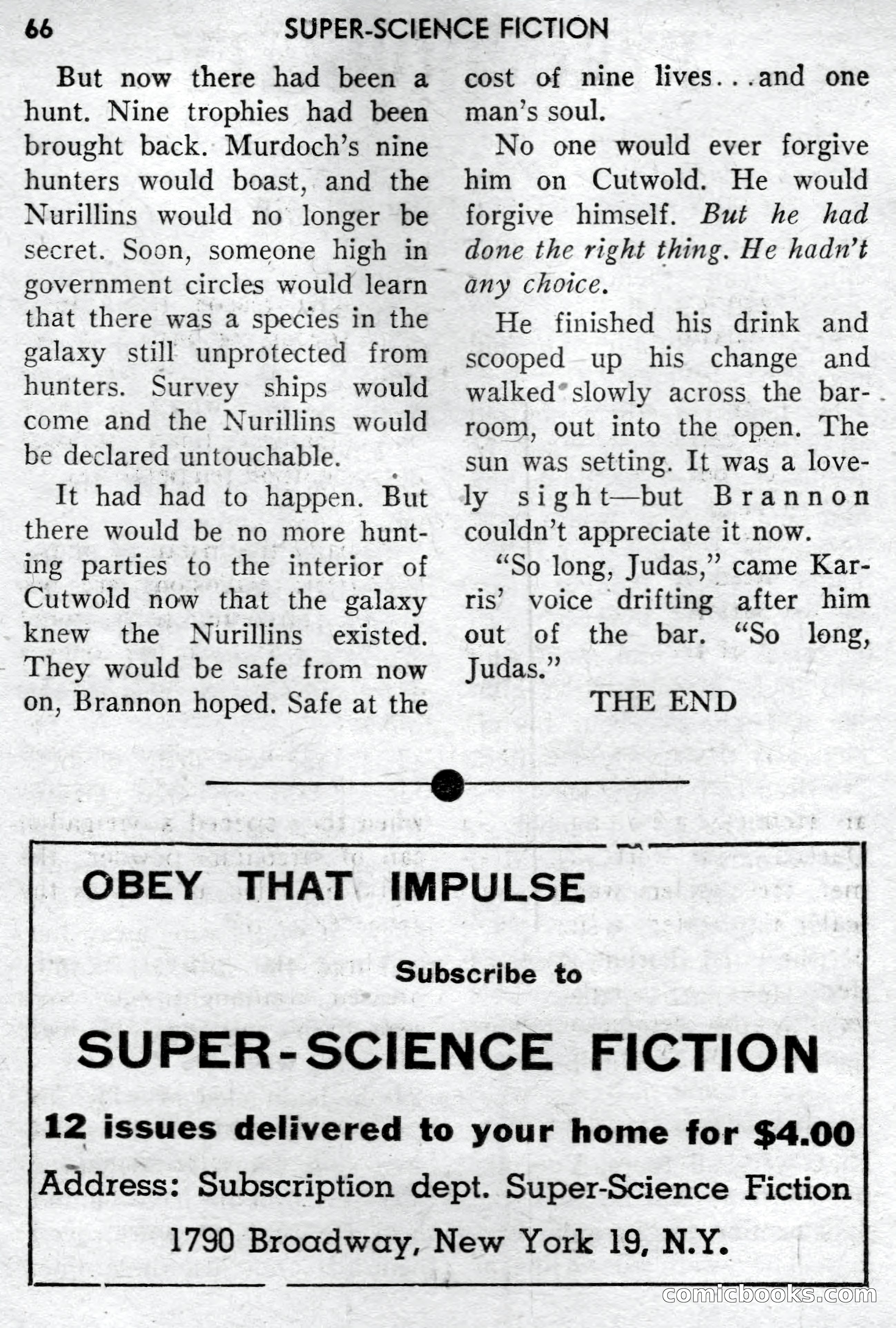 Super-Science Fiction, December 1957 — page 68 of 132
