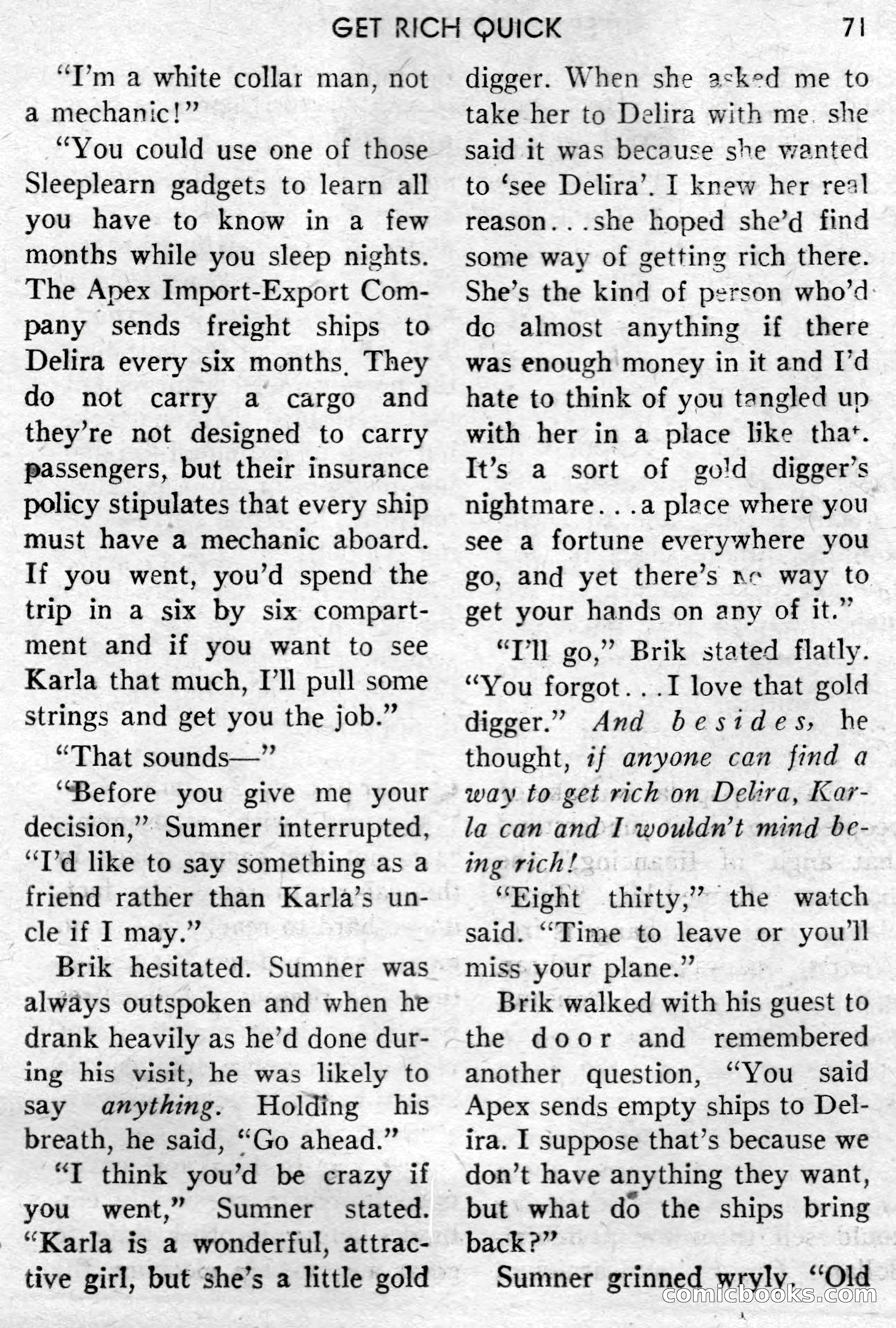 Super-Science Fiction, December 1957 — page 73 of 132