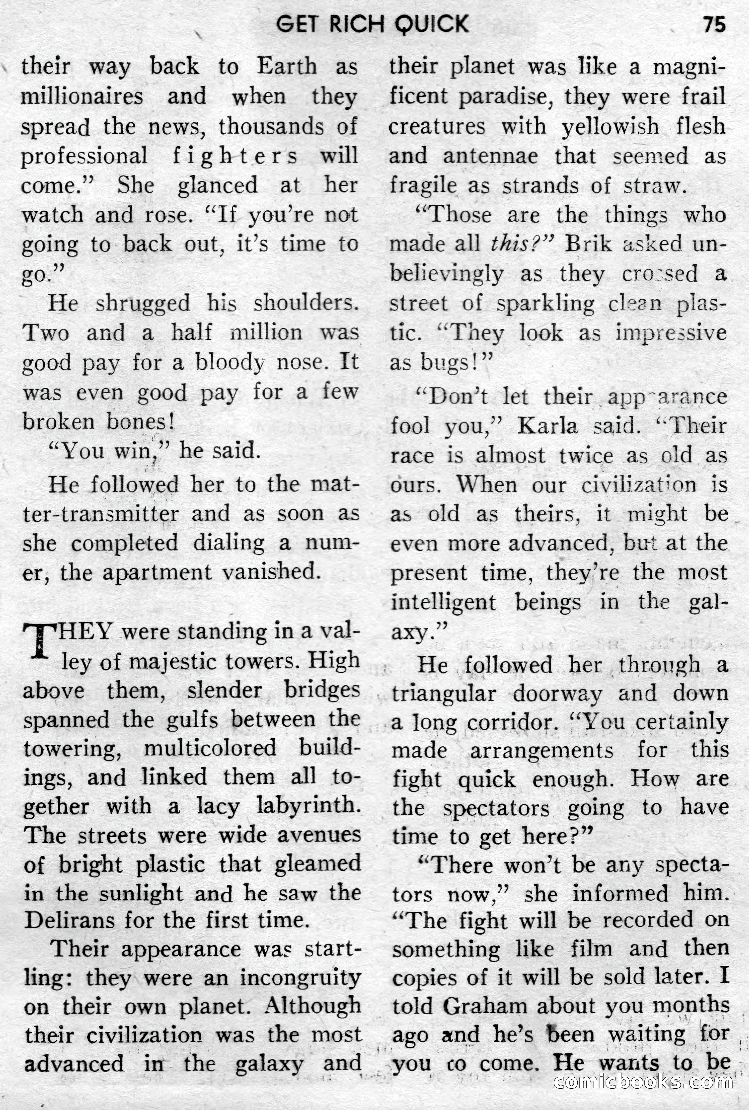 Super-Science Fiction, December 1957 — page 77 of 132