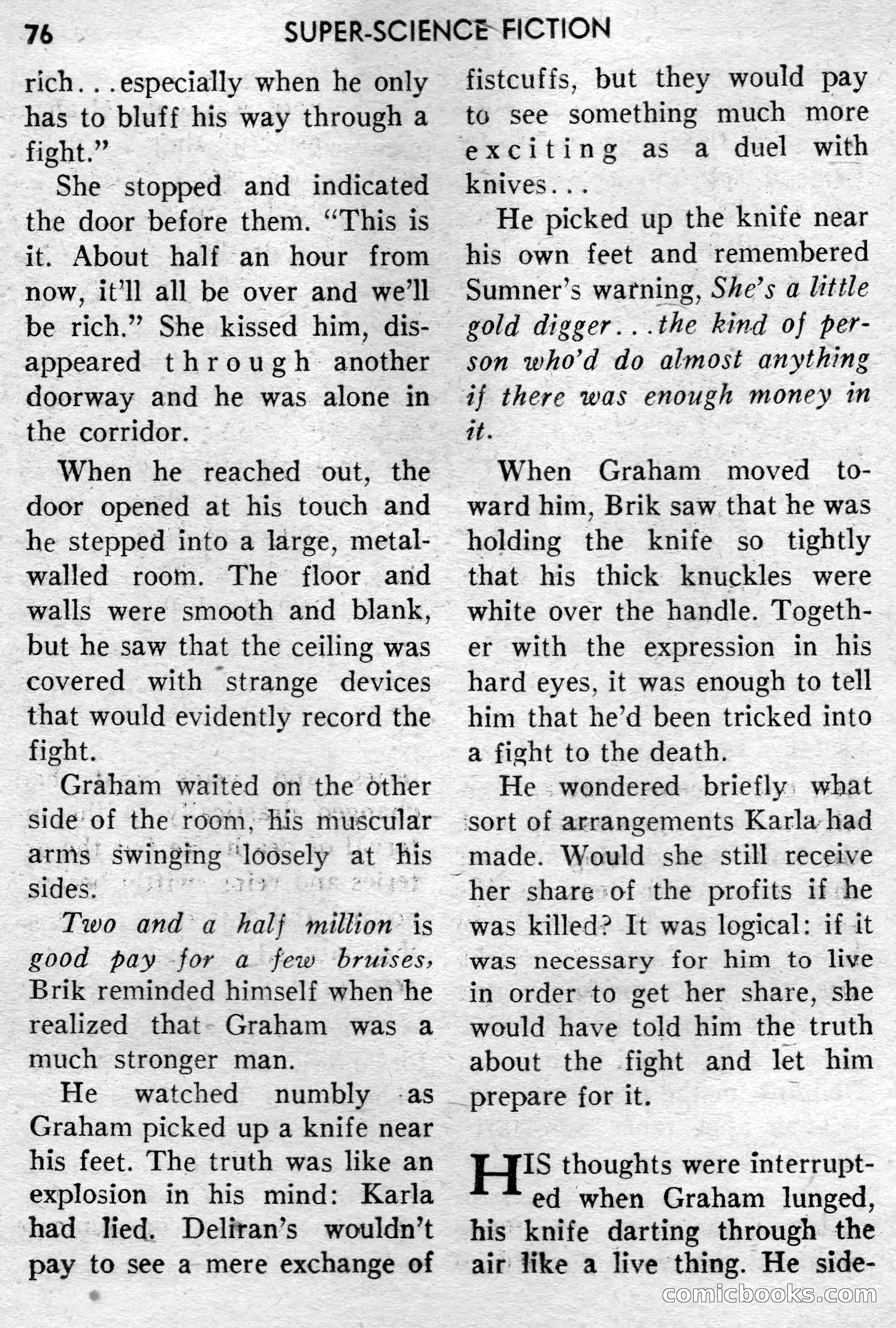 Super-Science Fiction, December 1957 — page 78 of 132