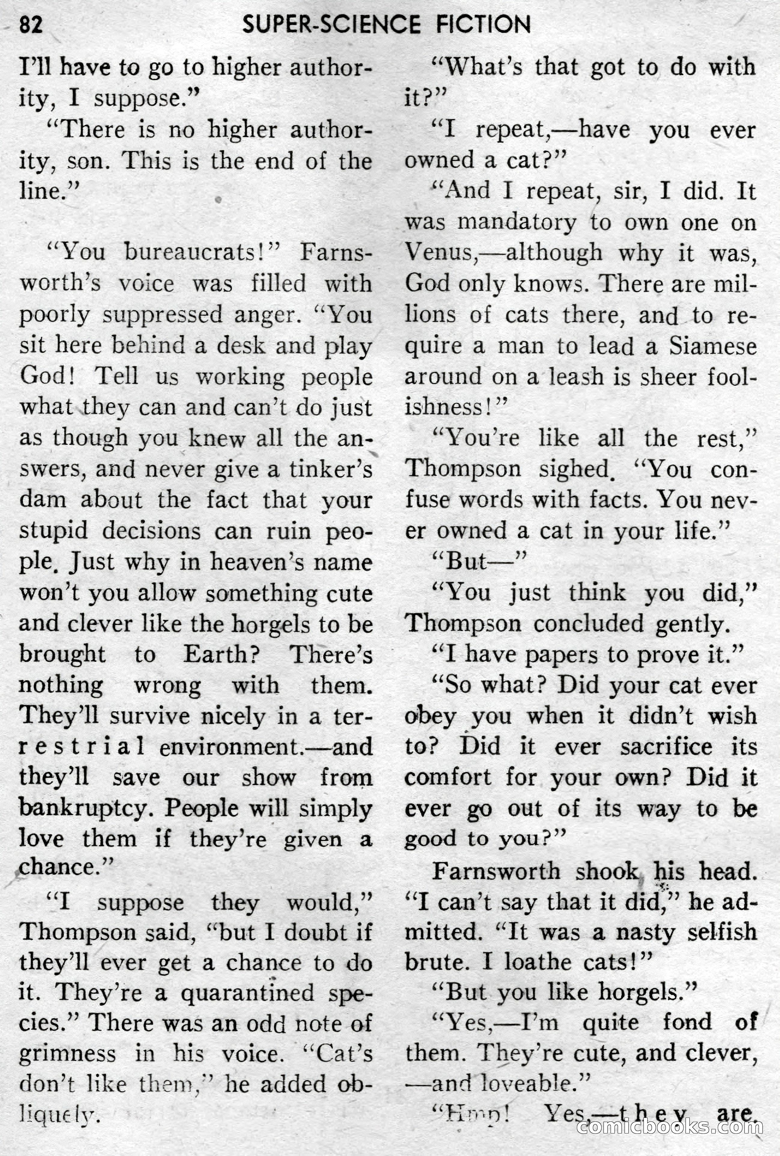 Super-Science Fiction, December 1957 — page 84 of 132