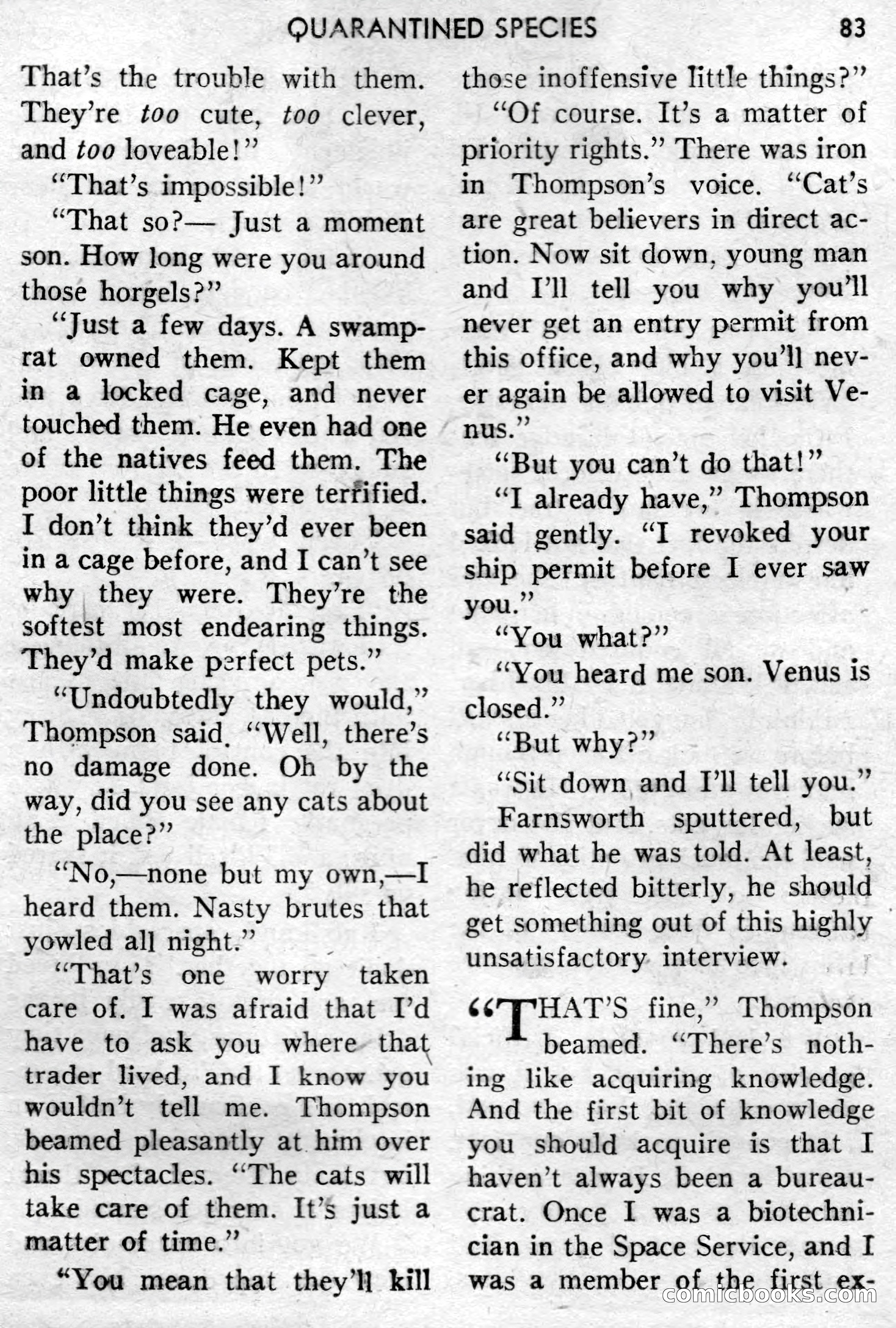 Super-Science Fiction, December 1957 — page 85 of 132