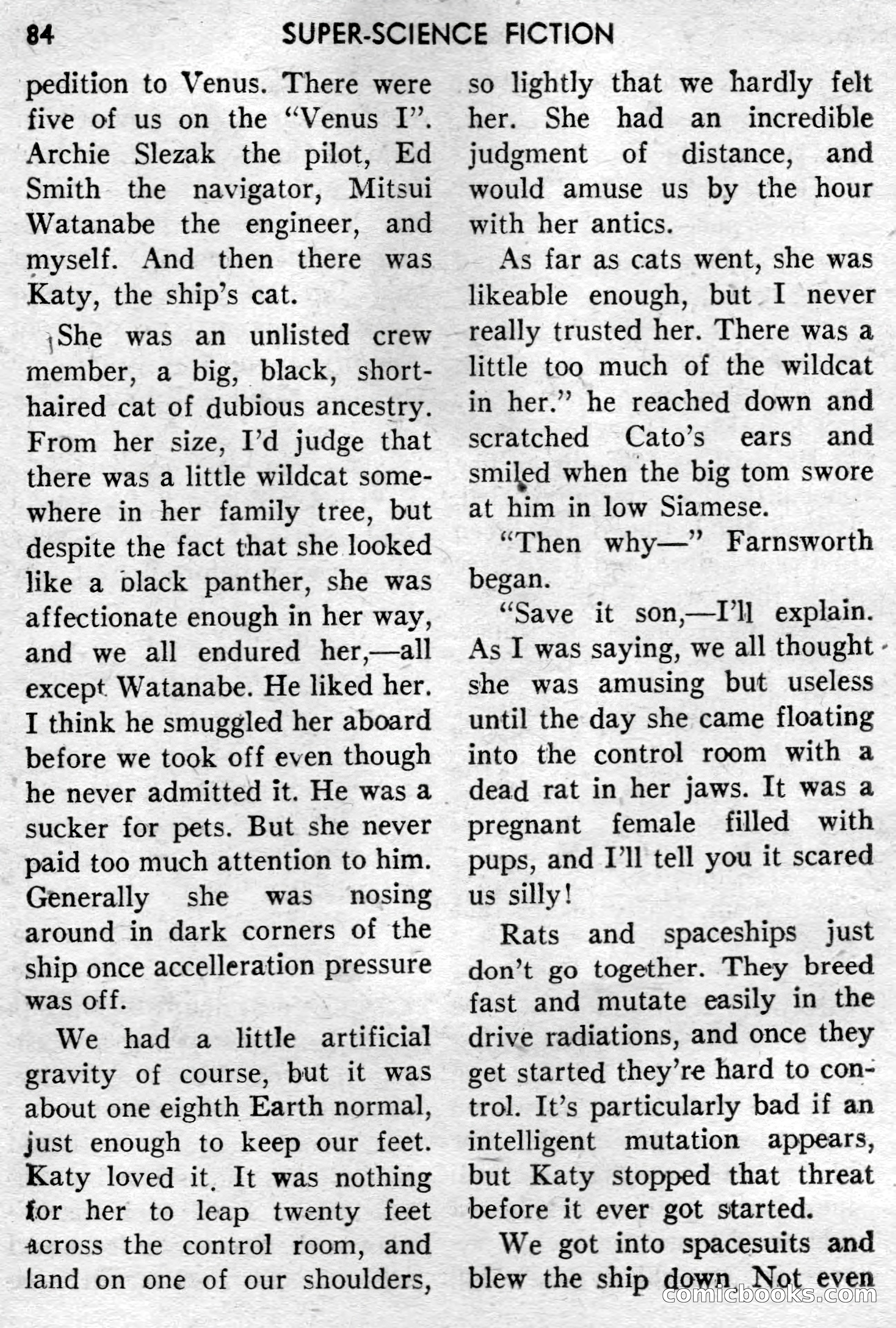 Super-Science Fiction, December 1957 — page 86 of 132