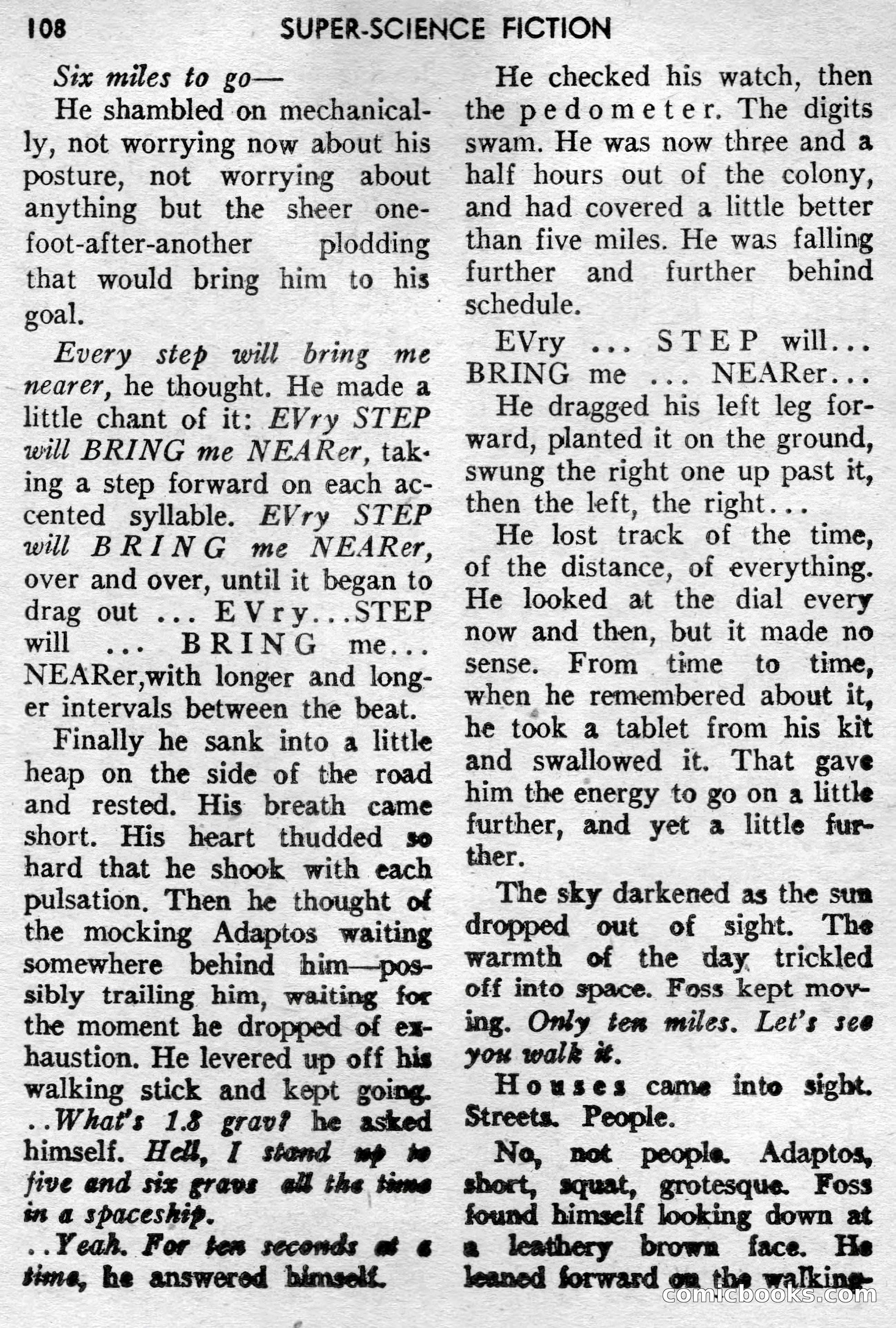 Super-Science Fiction, December 1957 — page 110 of 132