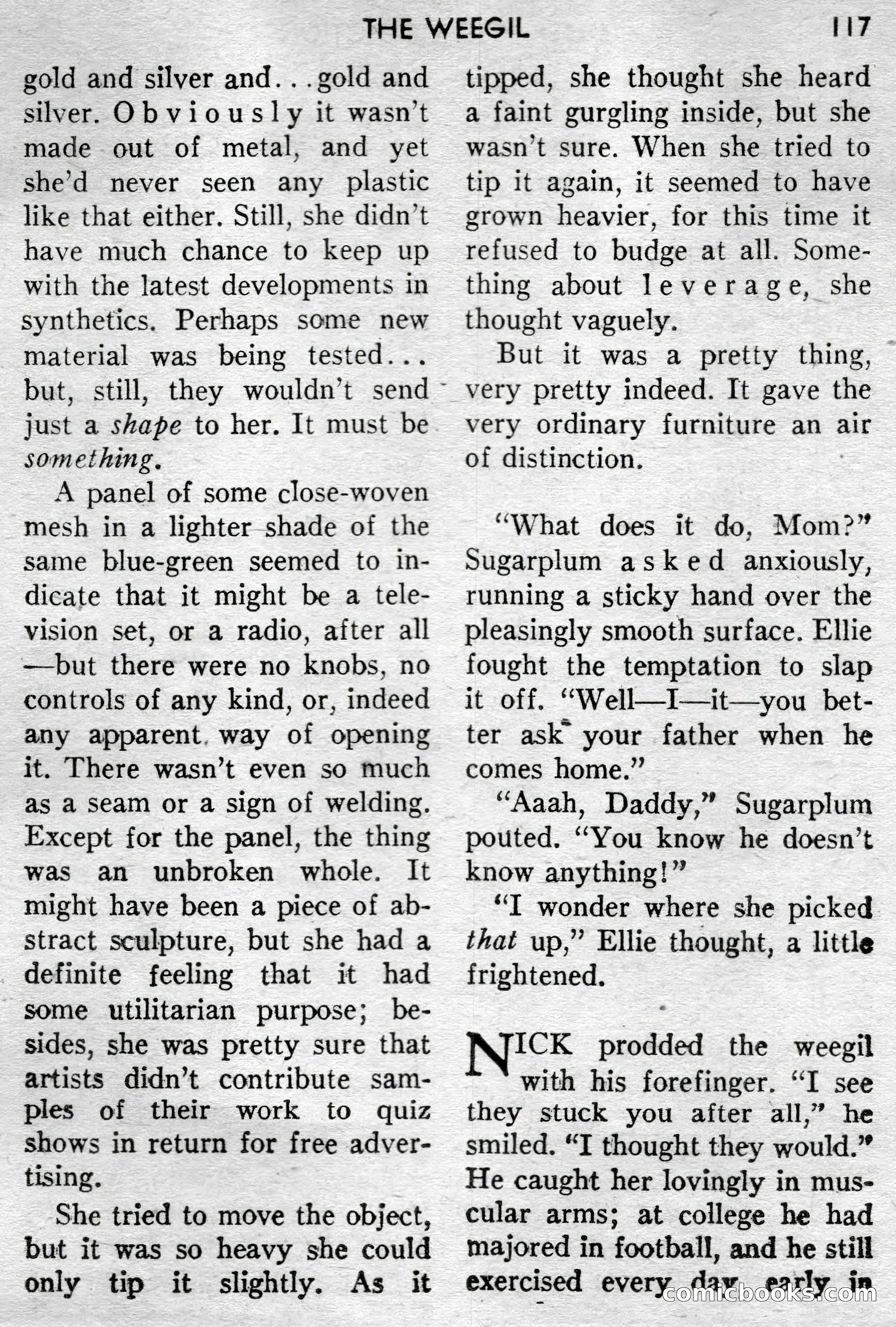 Super-Science Fiction, December 1957 — page 119 of 132