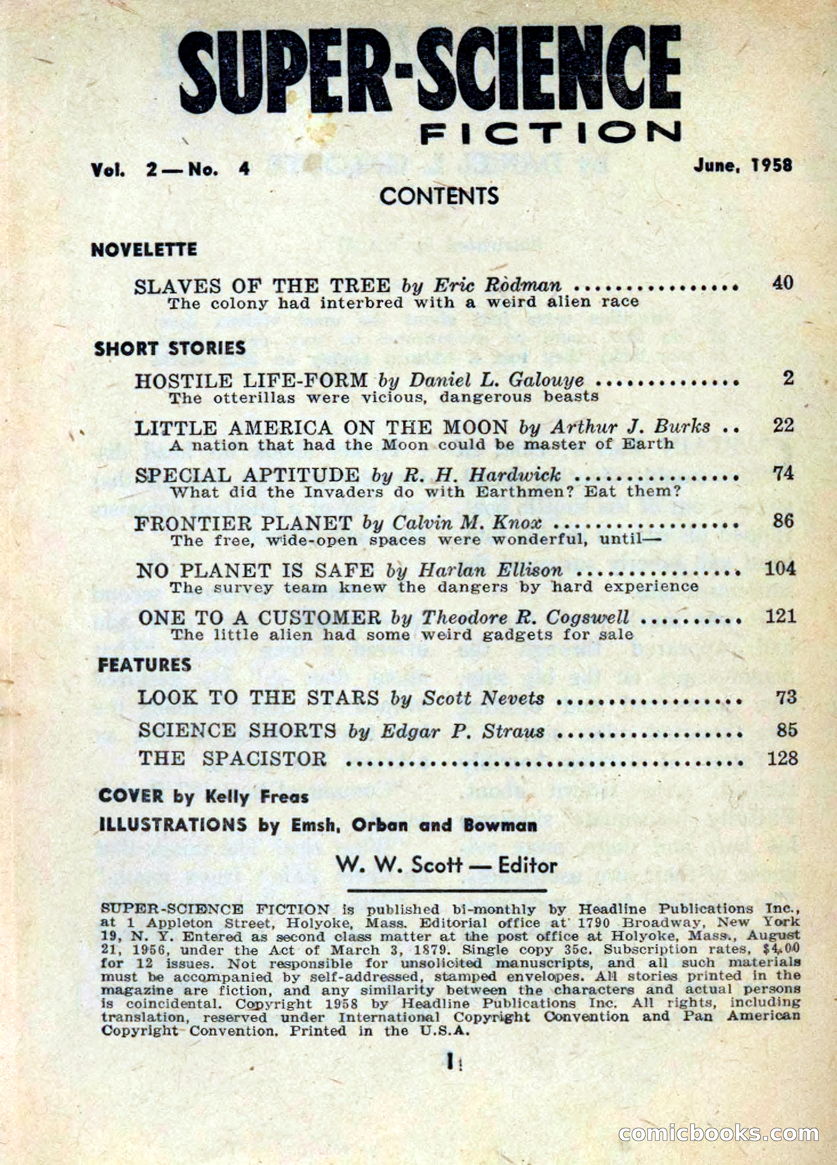 Super Science Fiction, June 1958 — page 3 of 132