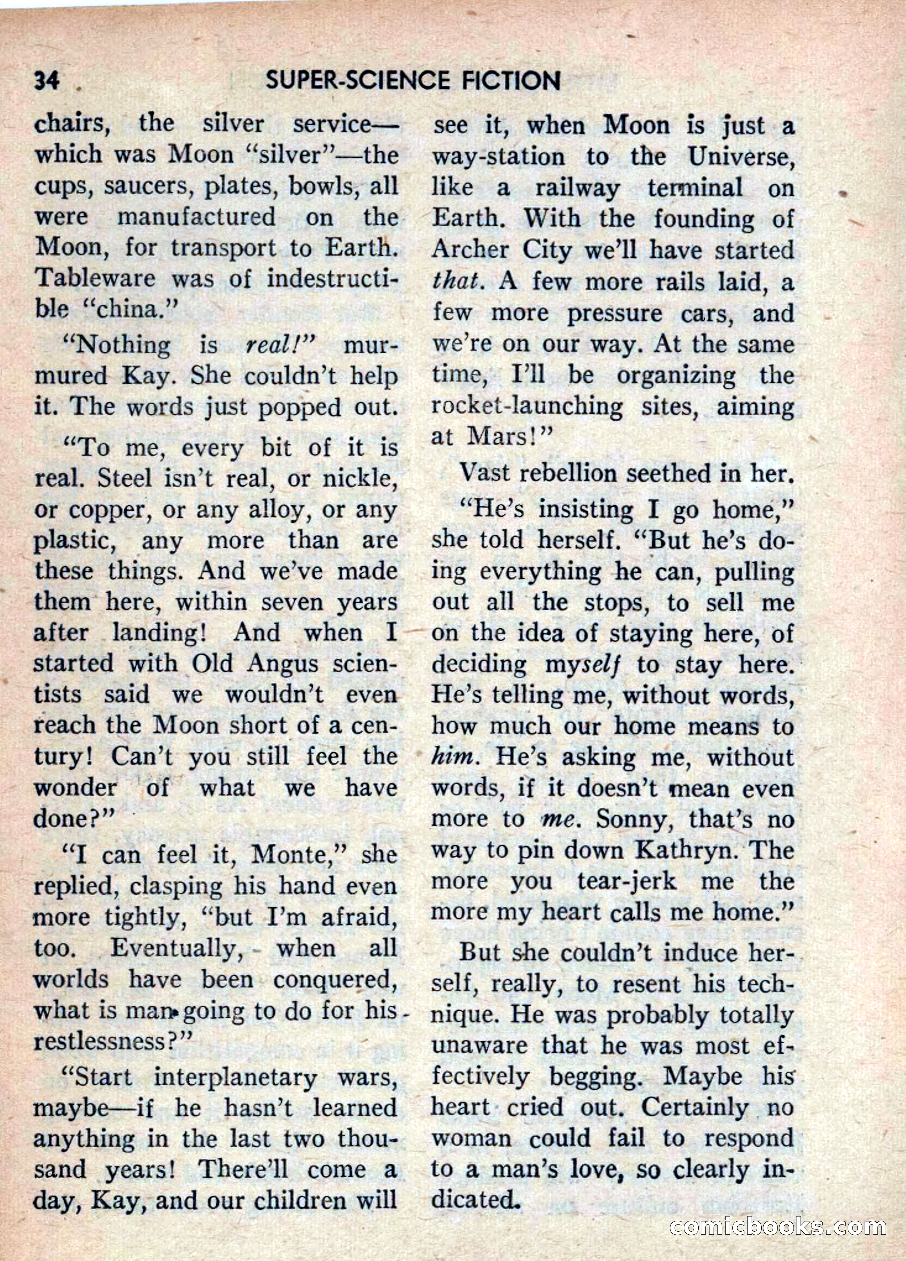 Super Science Fiction, June 1958 — page 36 of 132