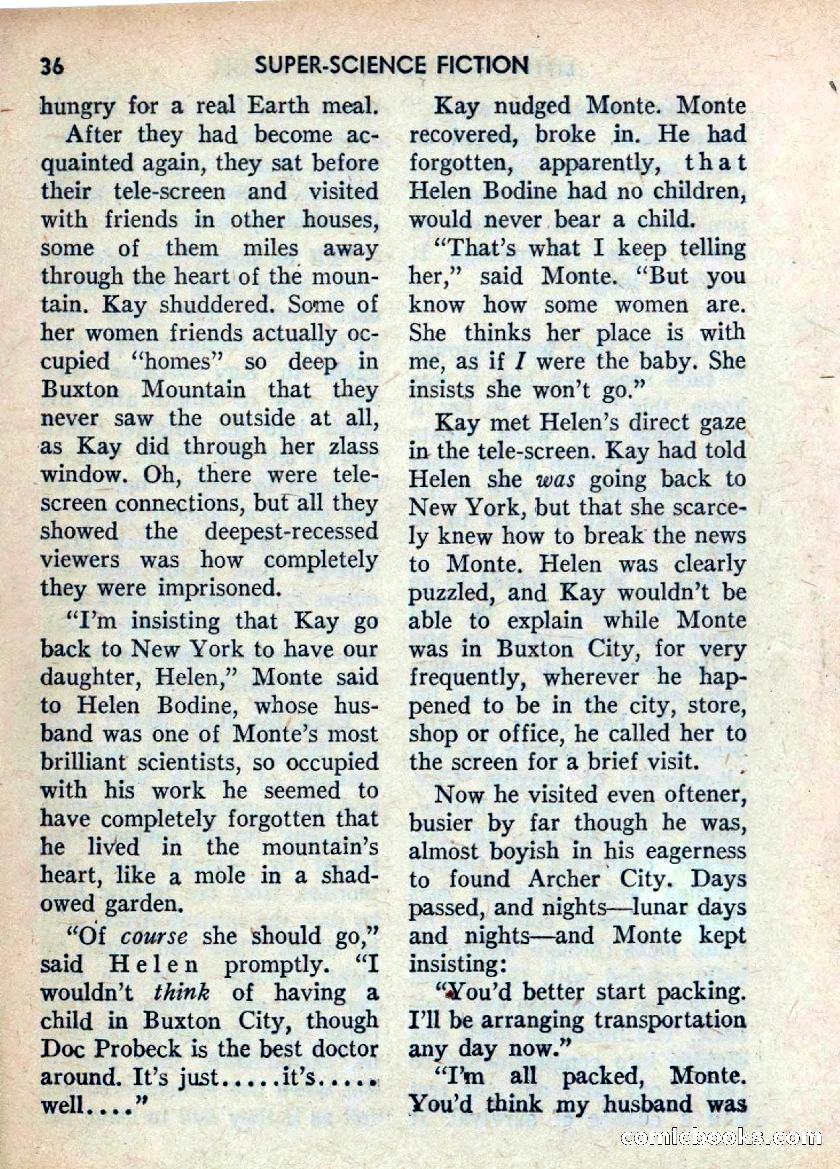 Super Science Fiction, June 1958 — page 38 of 132