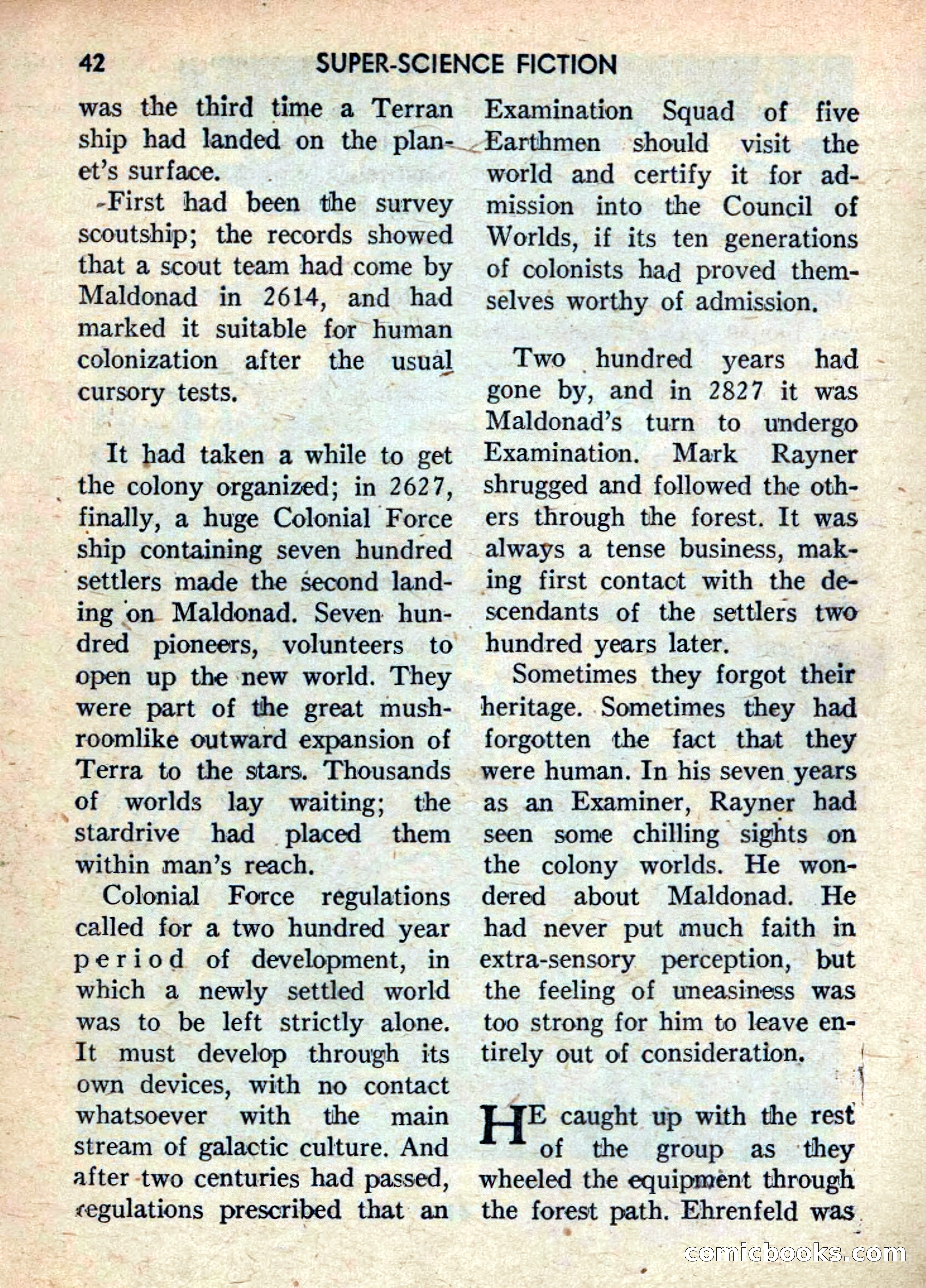 Super Science Fiction, June 1958 — page 44 of 132