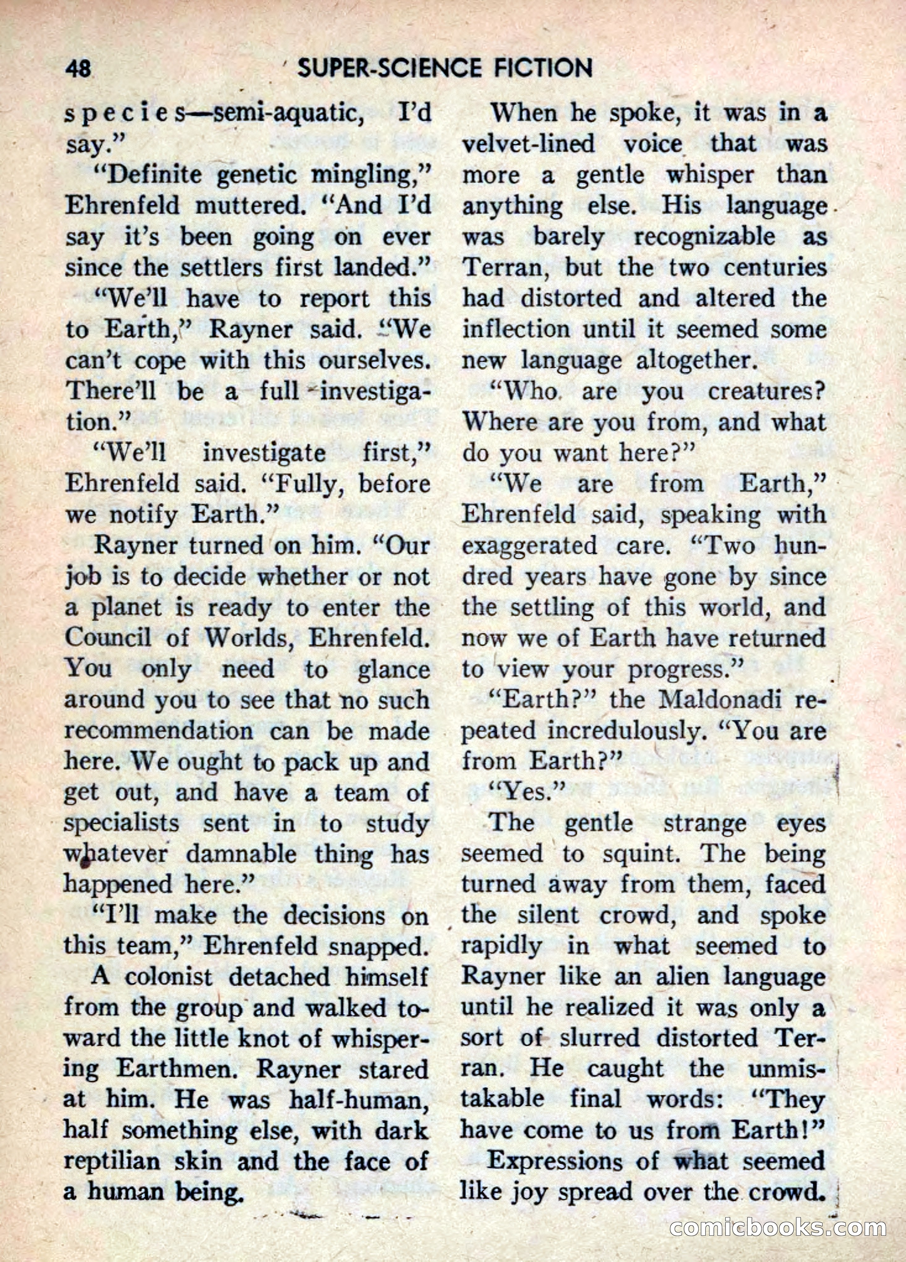 Super Science Fiction, June 1958 — page 50 of 132