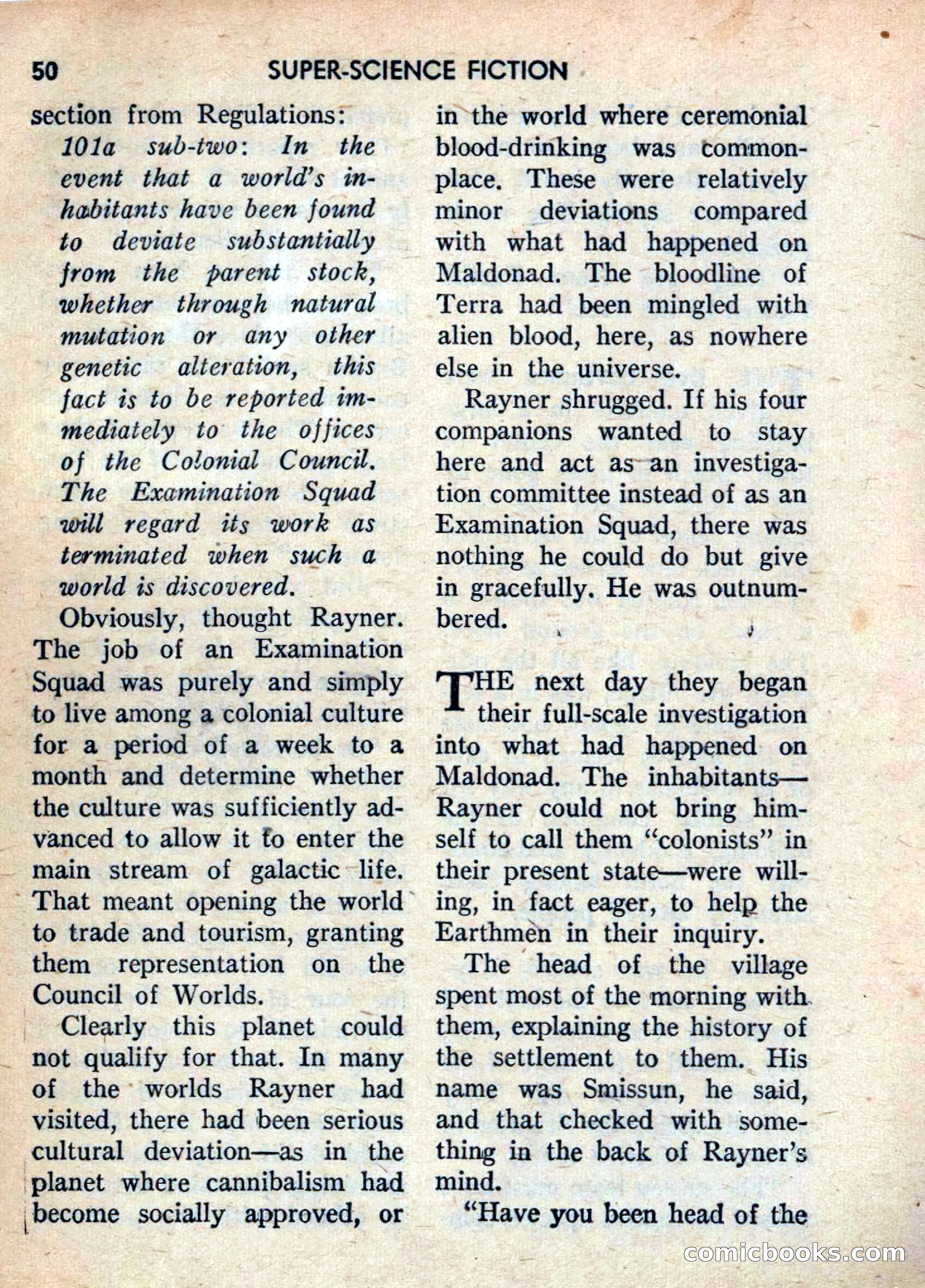 Super Science Fiction, June 1958 — page 52 of 132