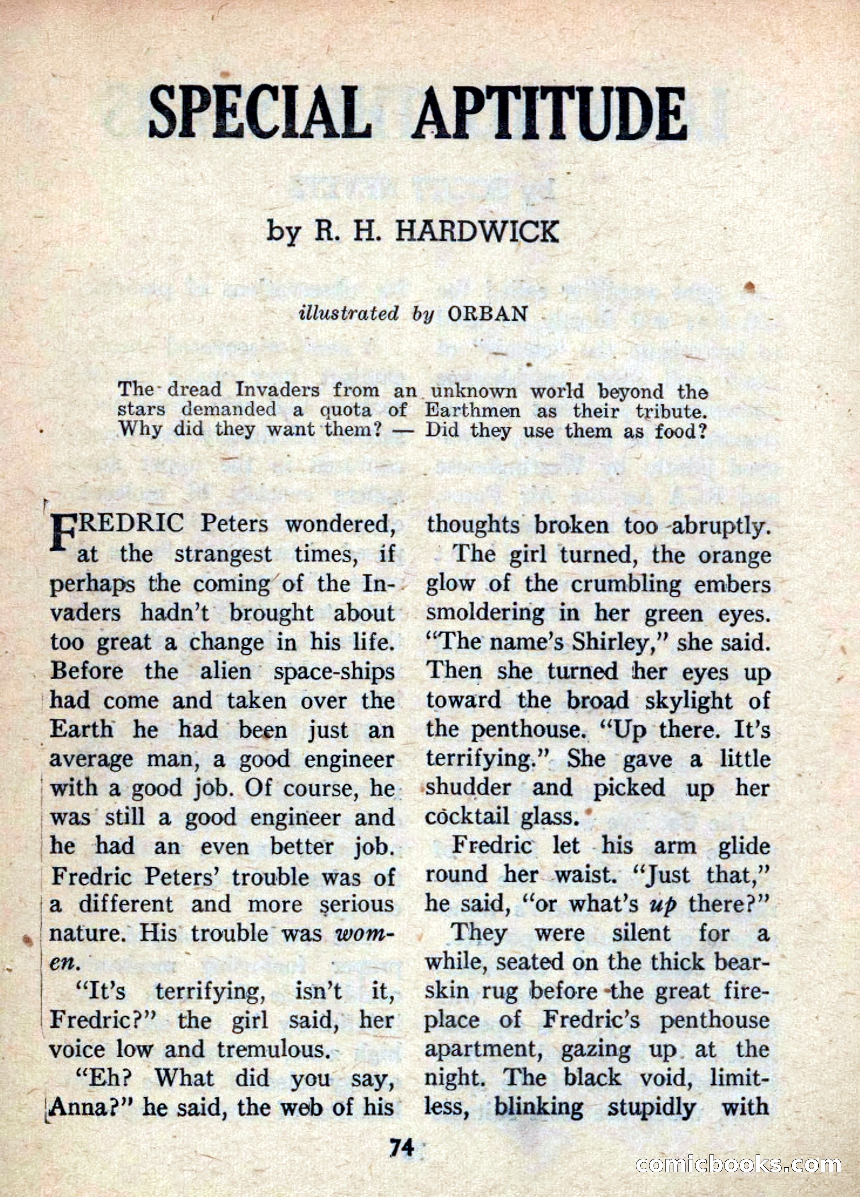 Super Science Fiction, June 1958 — page 76 of 132