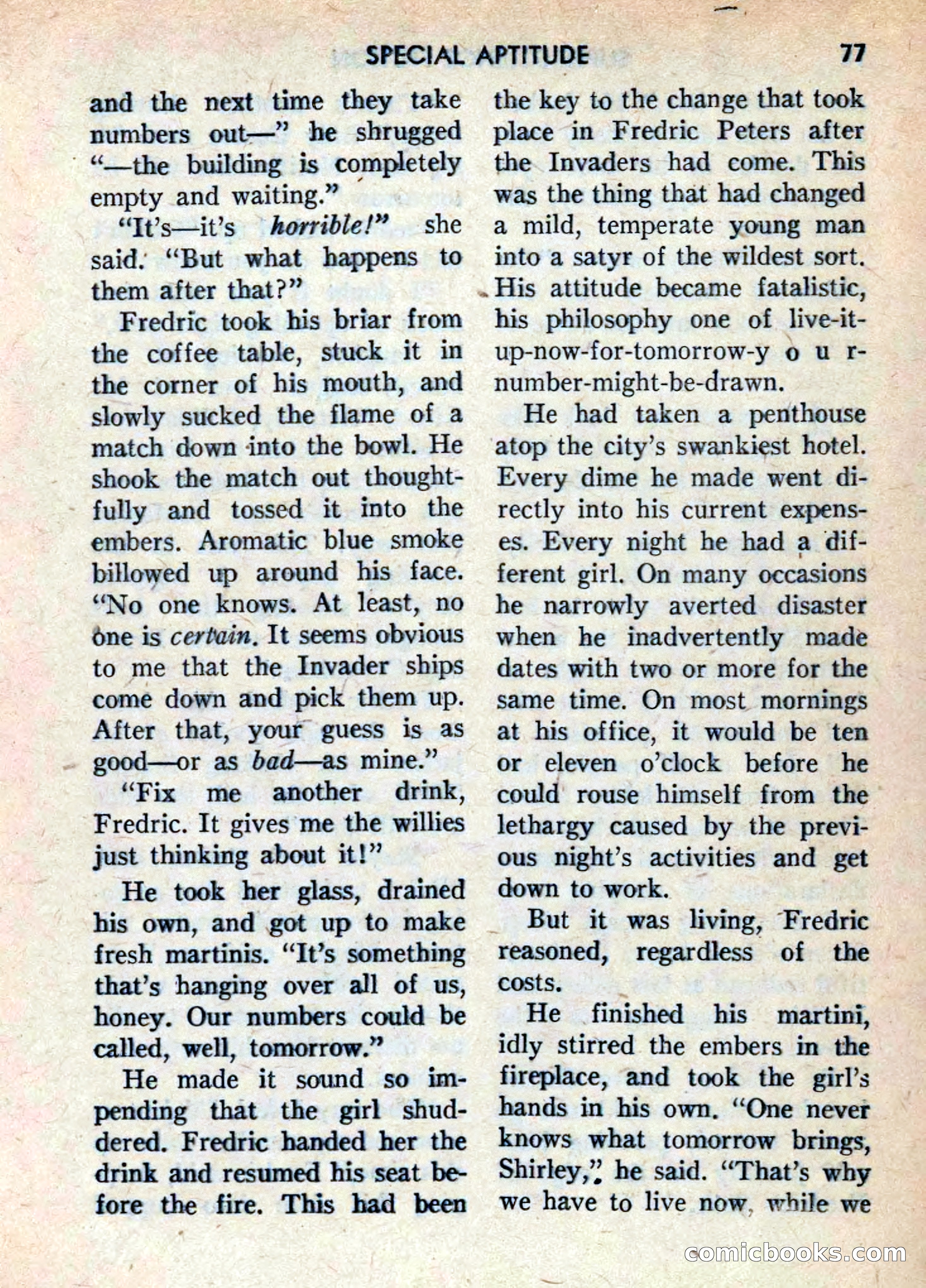 Super Science Fiction, June 1958 — page 79 of 132