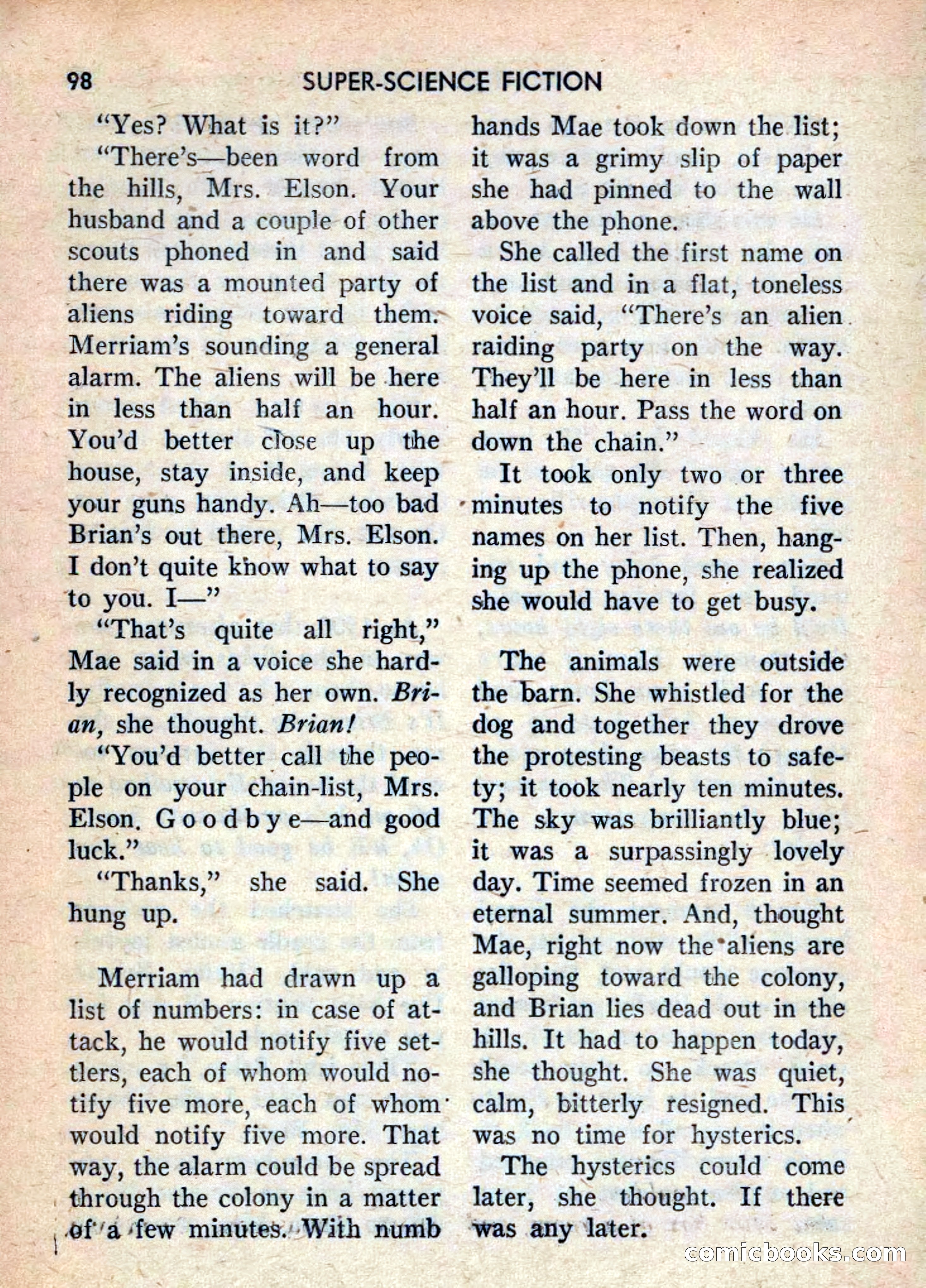 Super Science Fiction, June 1958 — page 100 of 132