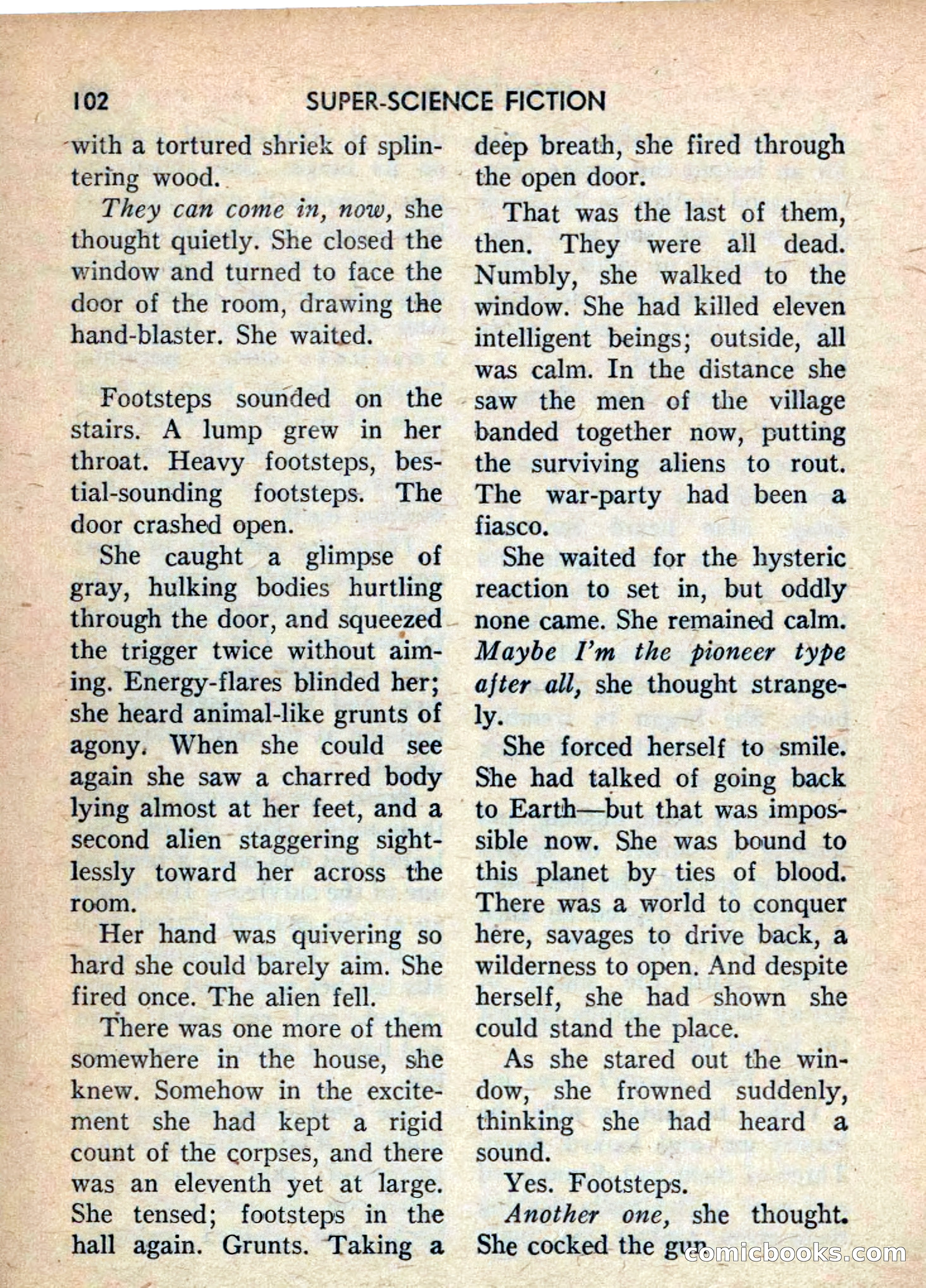 Super Science Fiction, June 1958 — page 104 of 132