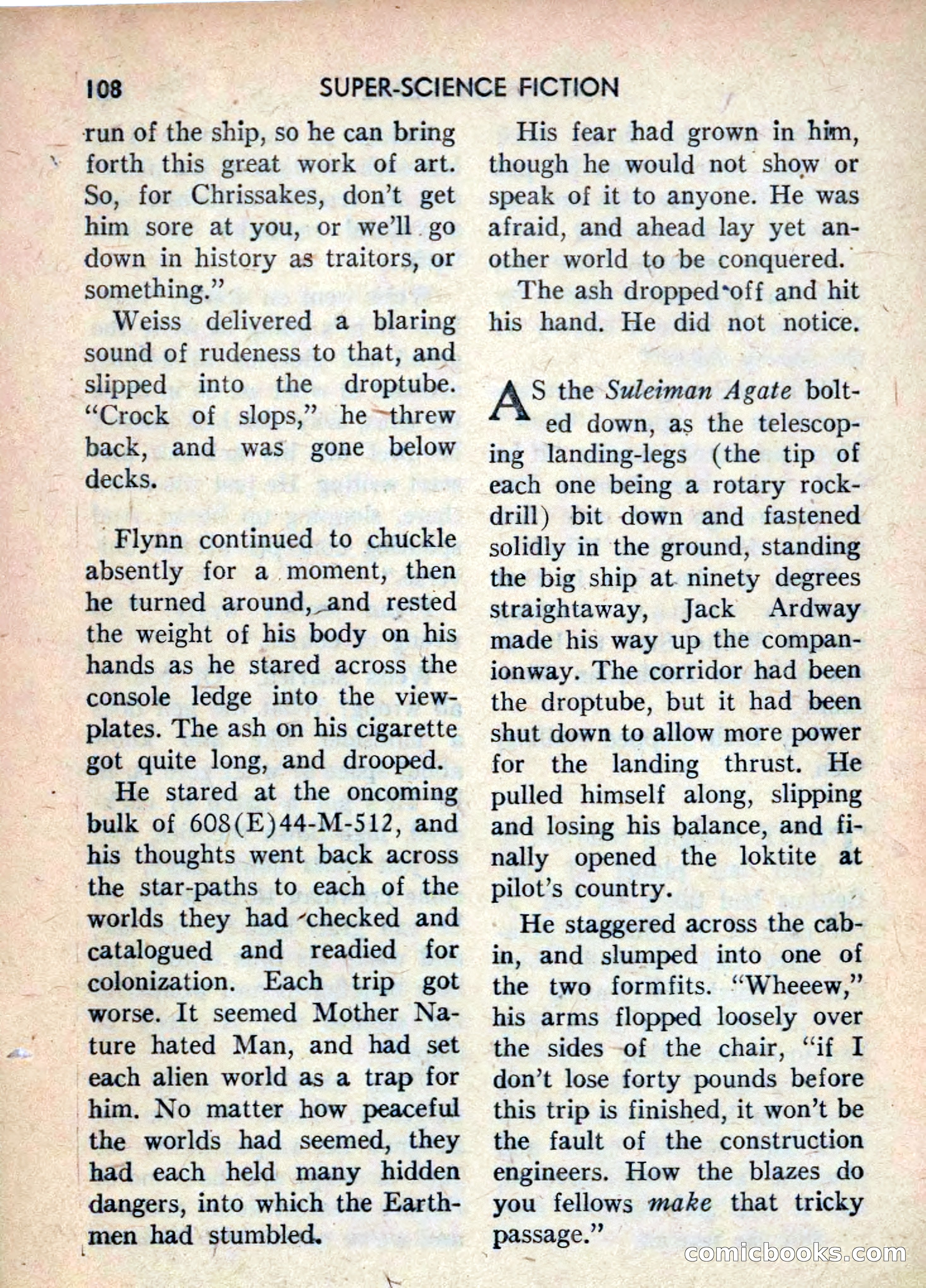 Super Science Fiction, June 1958 — page 110 of 132