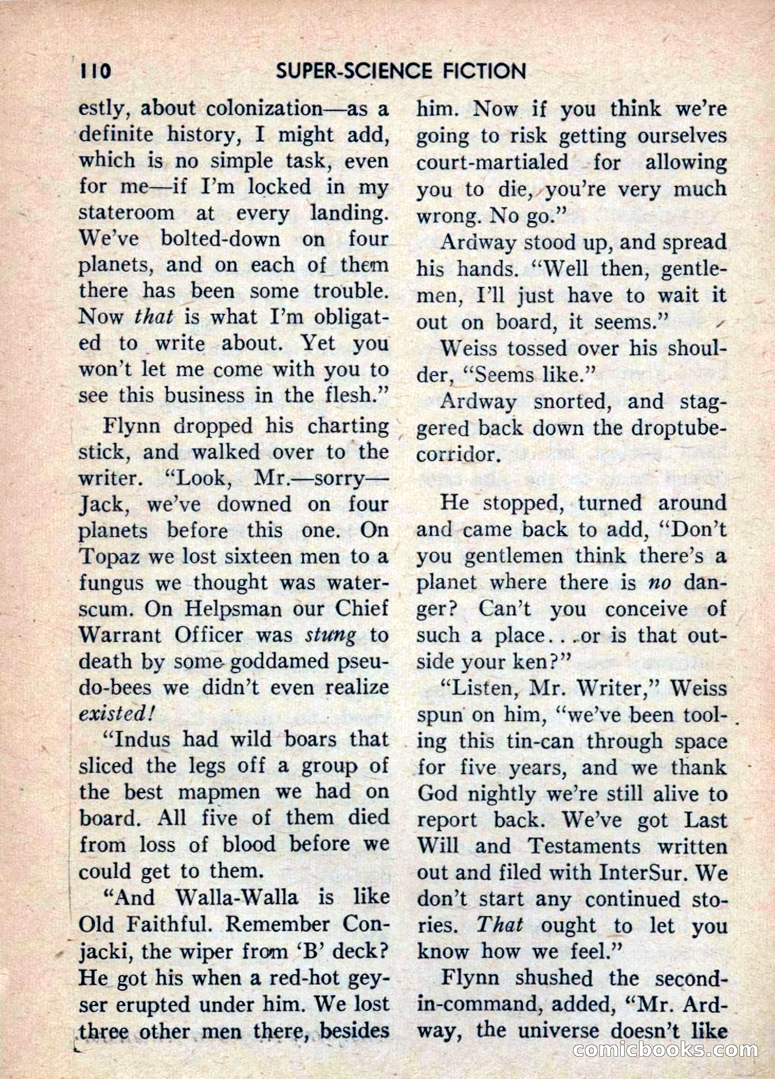 Super Science Fiction, June 1958 — page 112 of 132