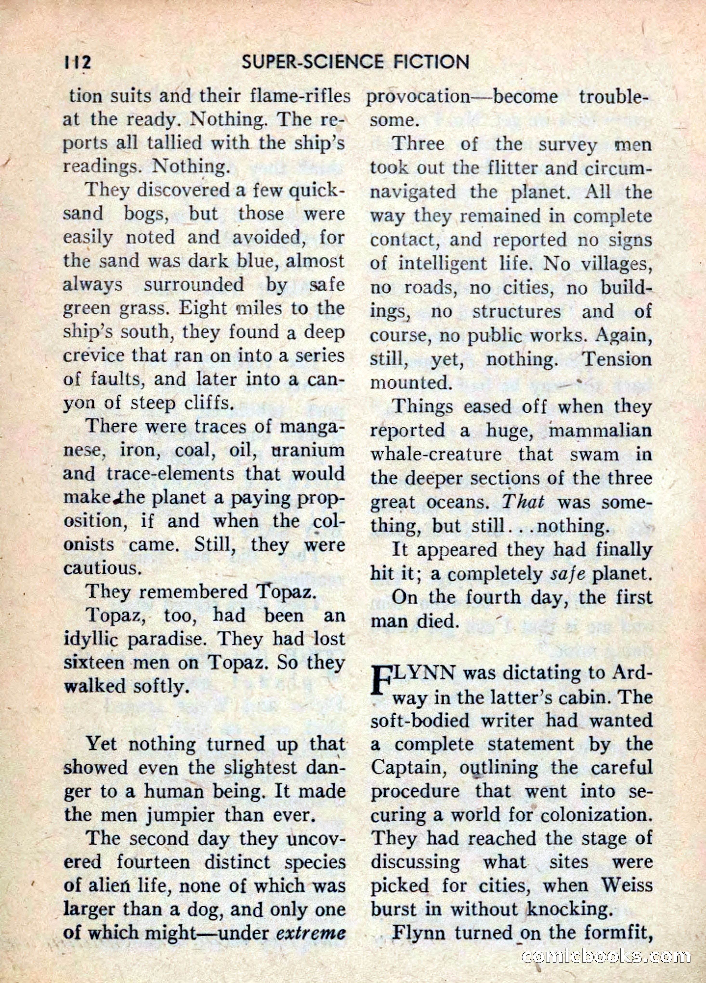 Super Science Fiction, June 1958 — page 114 of 132