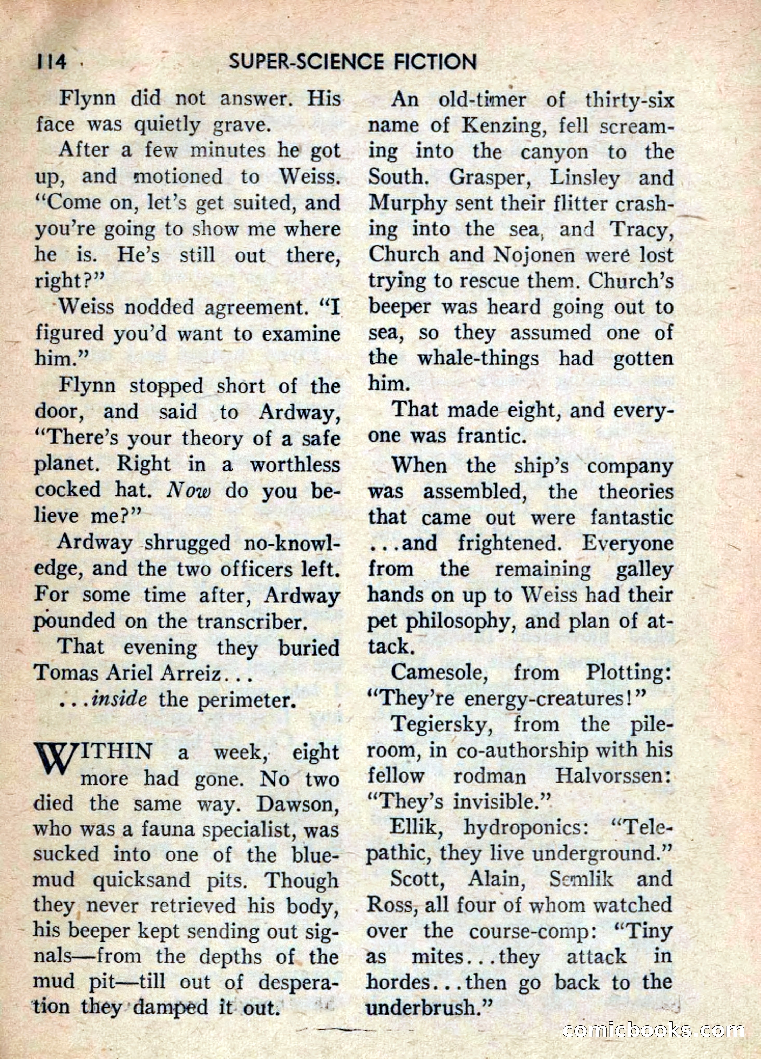 Super Science Fiction, June 1958 — page 116 of 132
