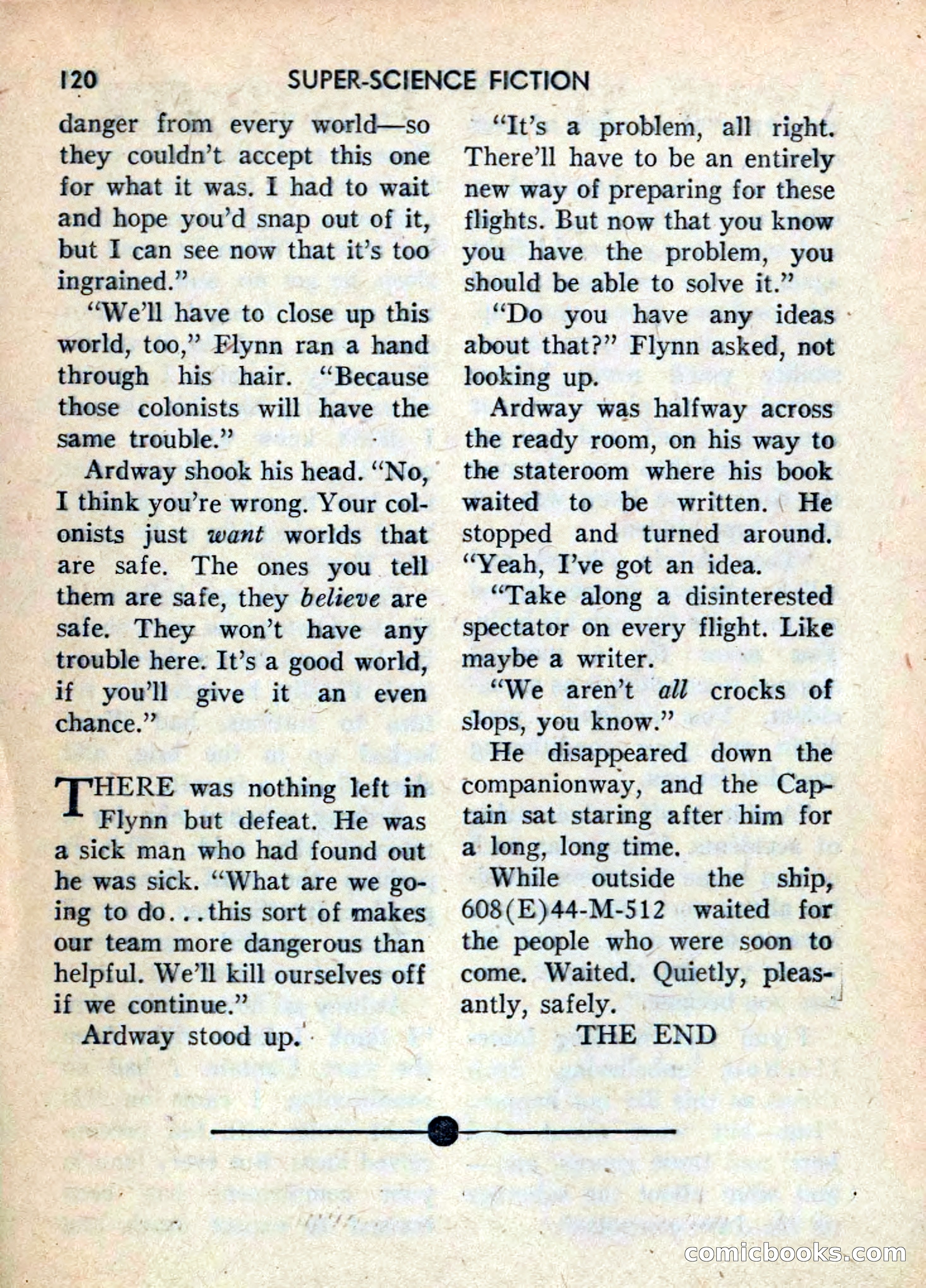 Super Science Fiction, June 1958 — page 122 of 132
