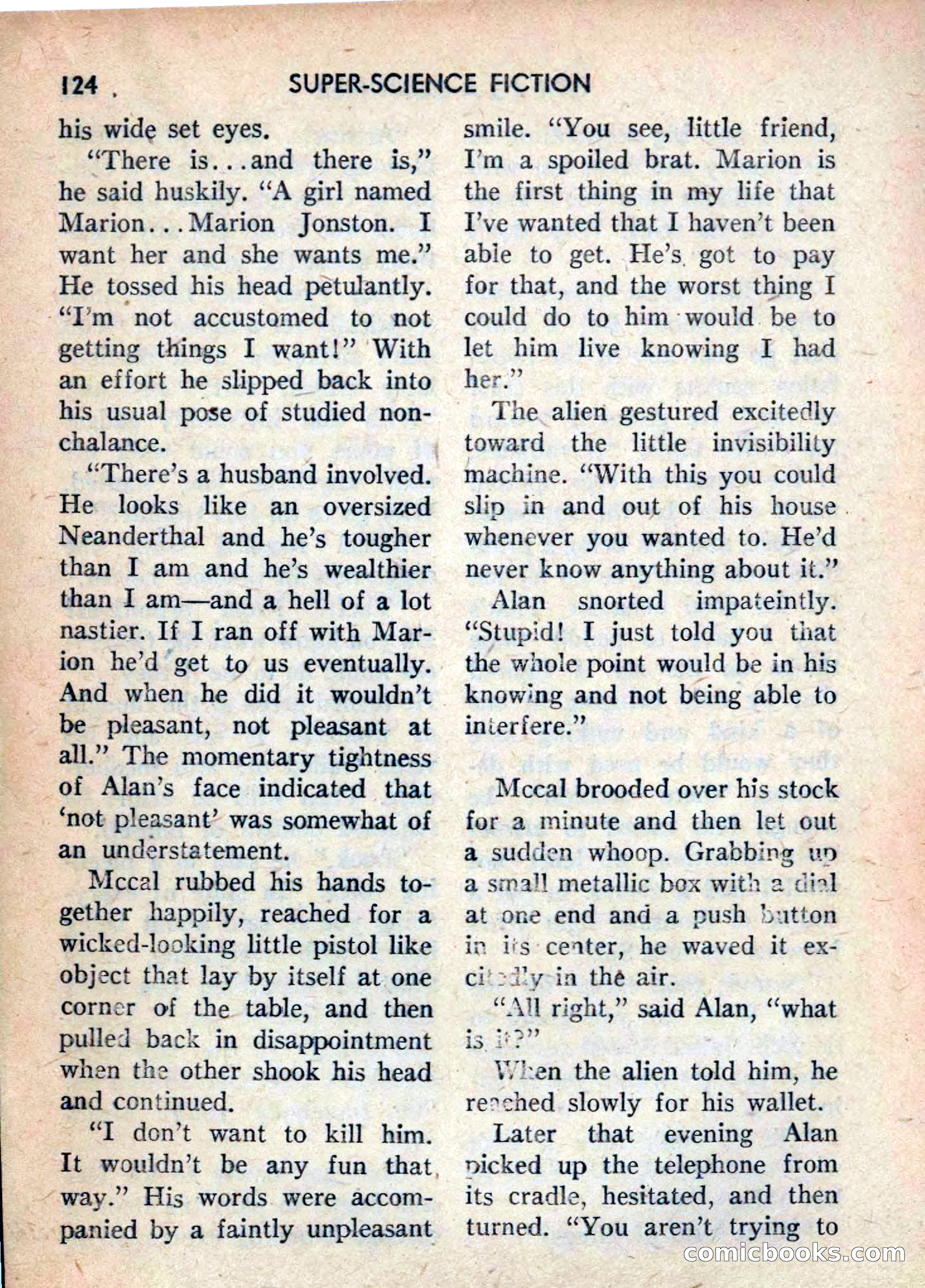 Super Science Fiction, June 1958 — page 126 of 132