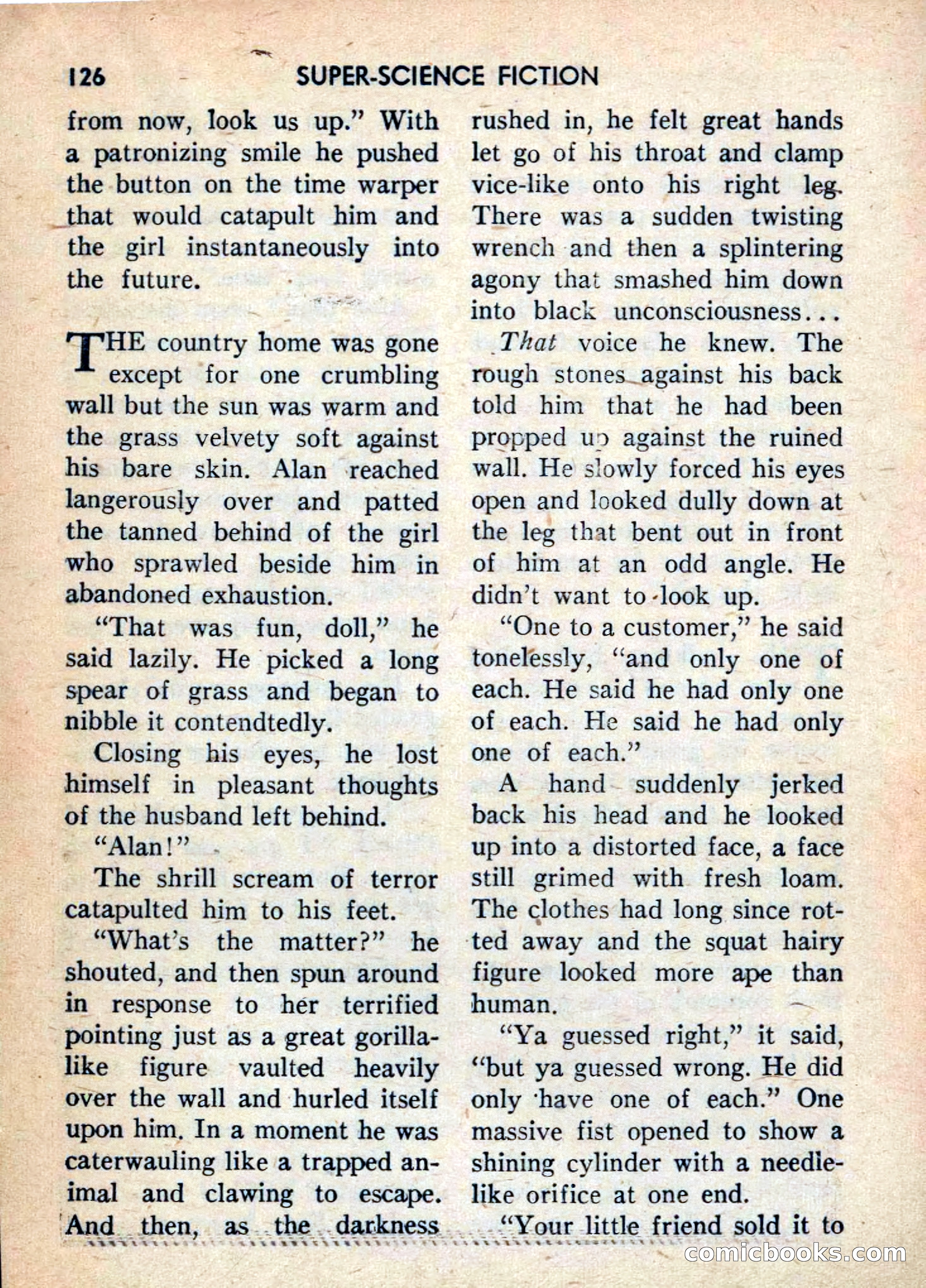 Super Science Fiction, June 1958 — page 128 of 132