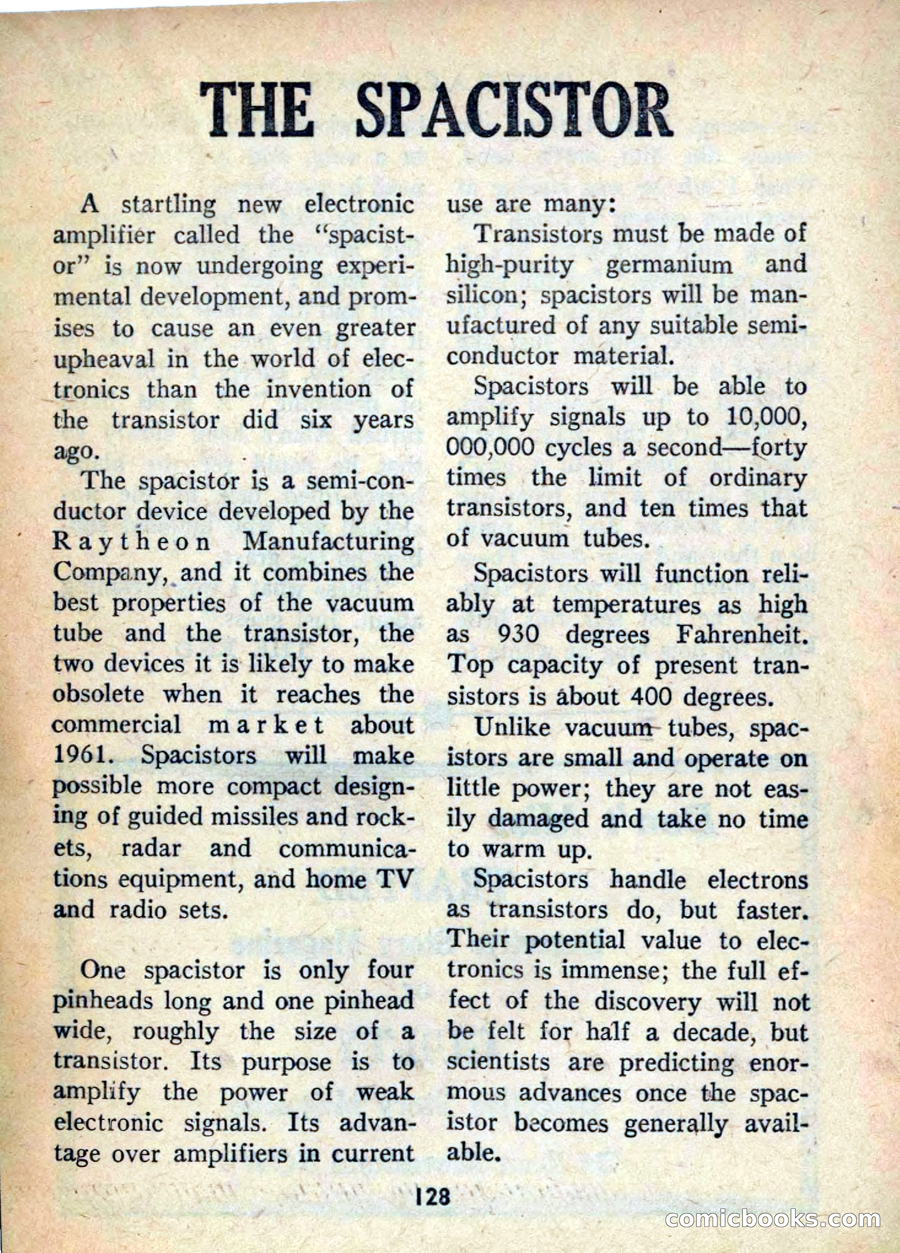 Super Science Fiction, June 1958 — page 130 of 132