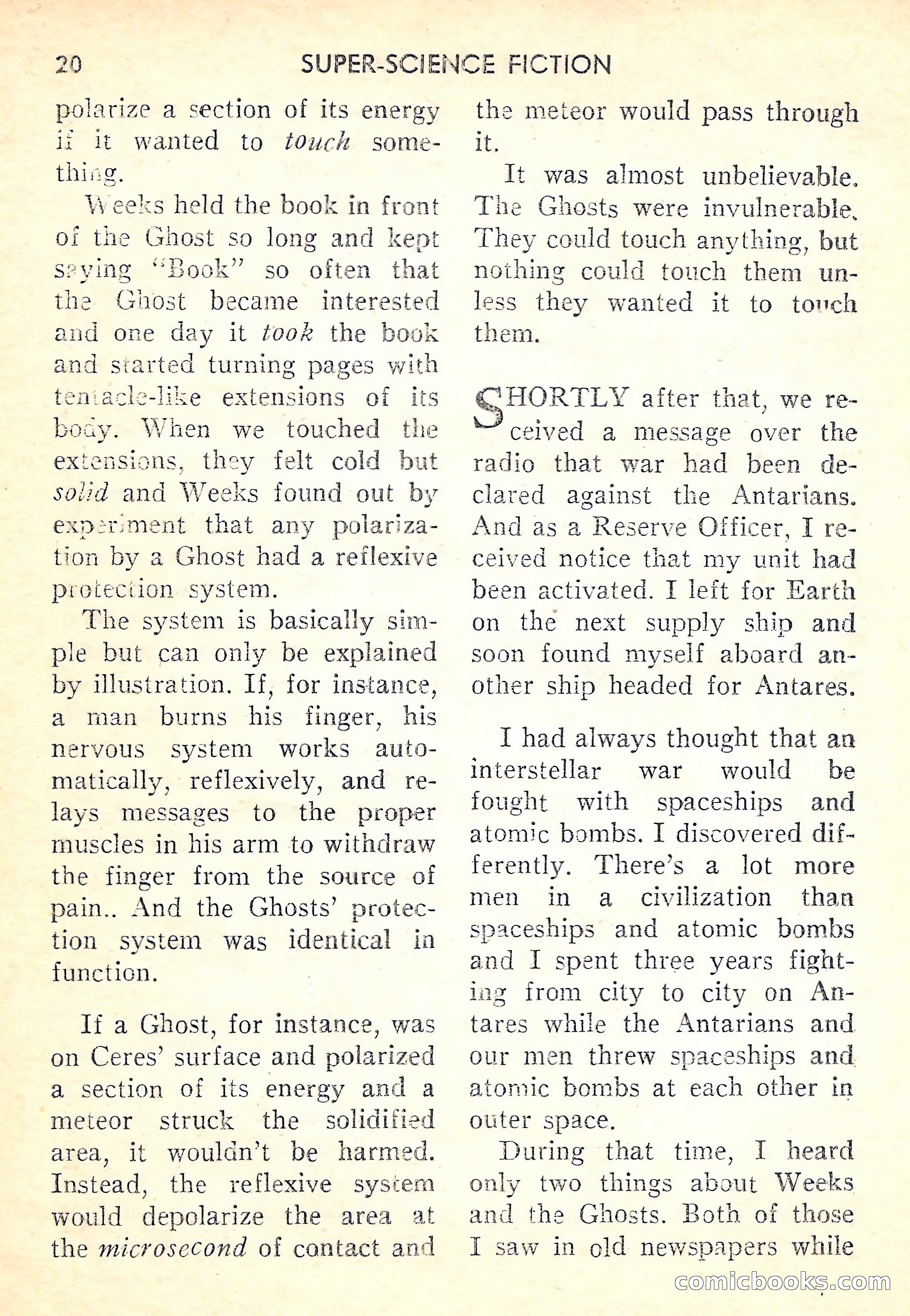 Super-Science Fiction, October 1958 — page 22 of 132