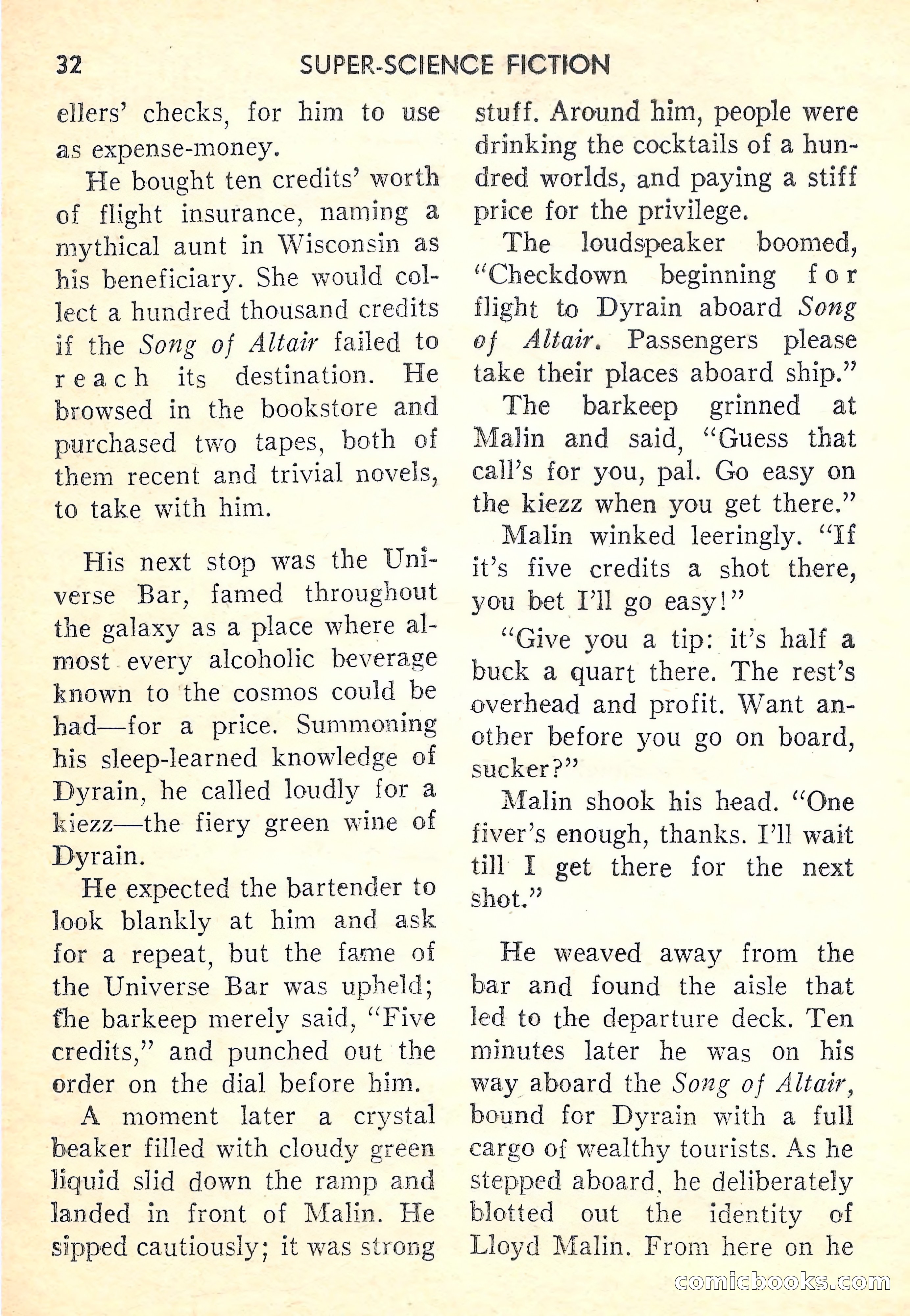 Super-Science Fiction, October 1958 — page 34 of 132