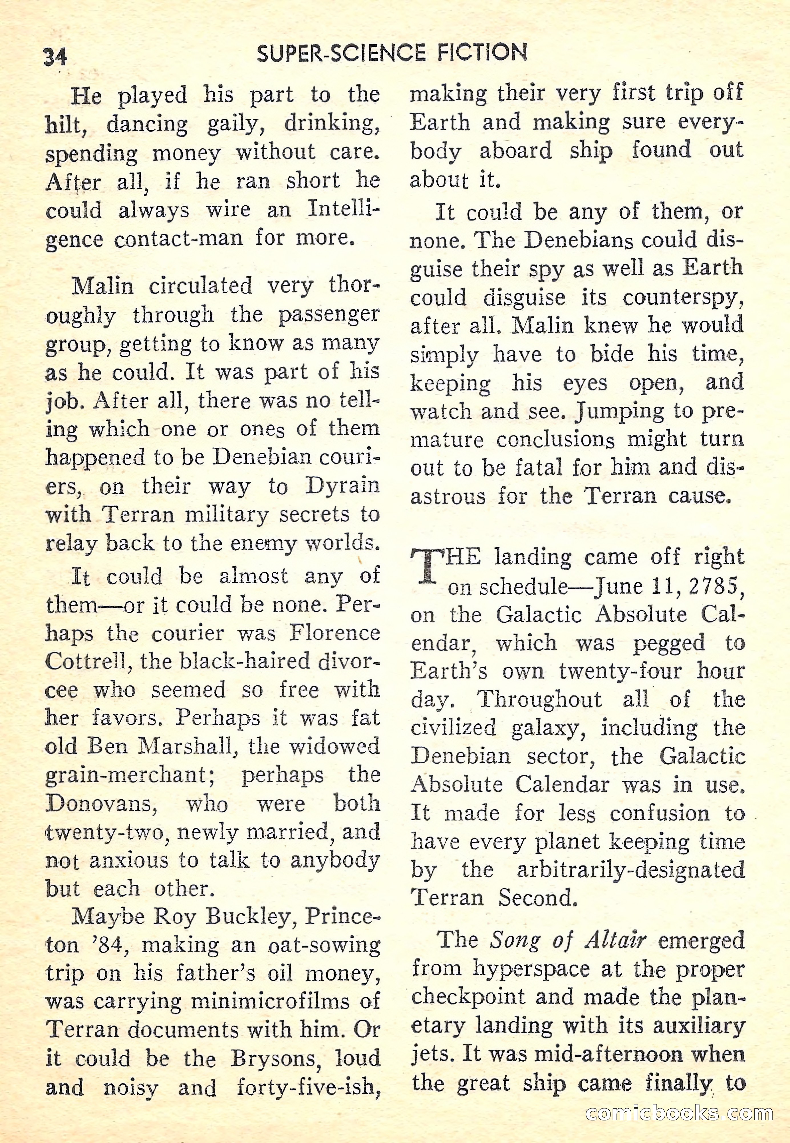 Super-Science Fiction, October 1958 — page 36 of 132