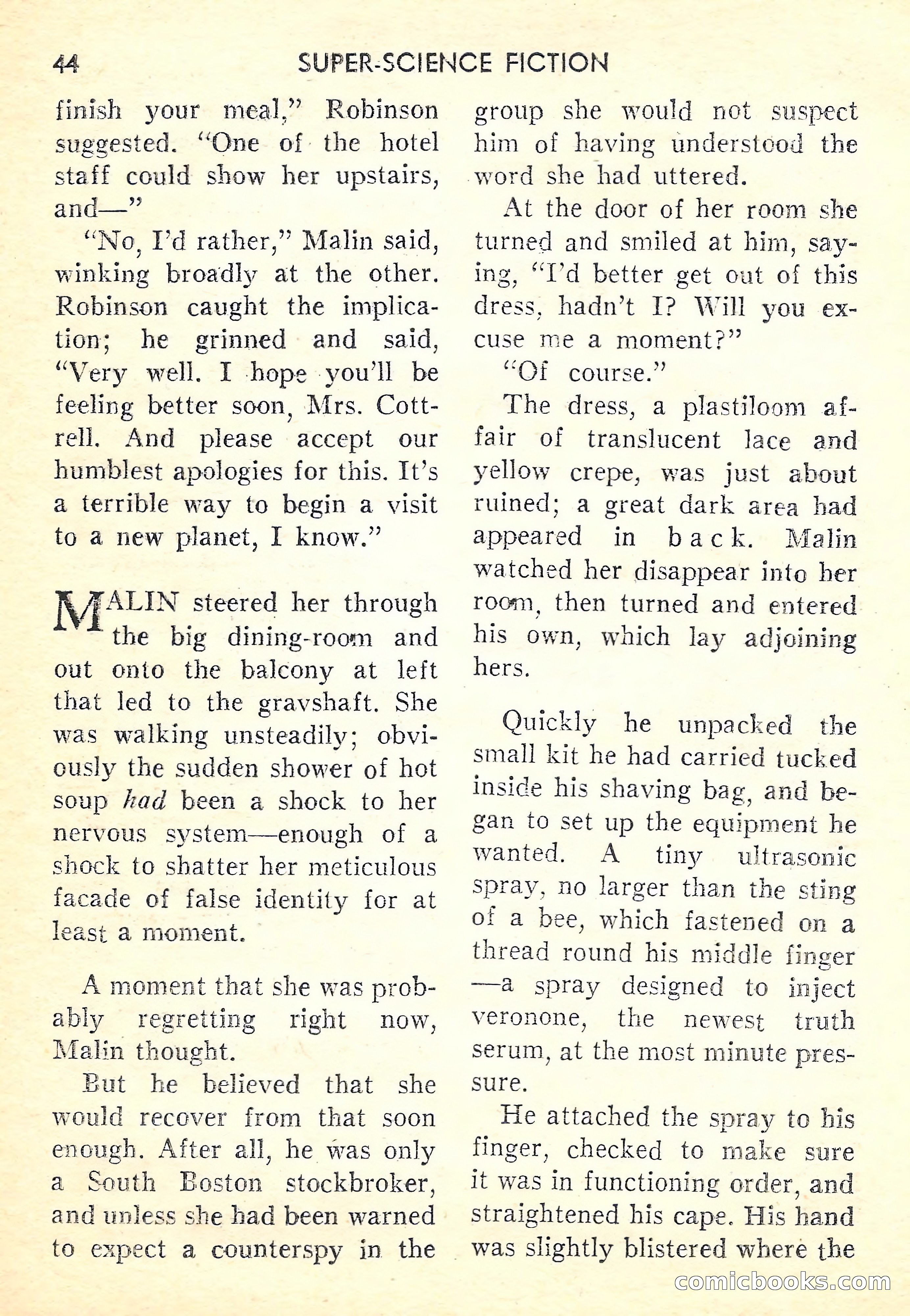 Super-Science Fiction, October 1958 — page 46 of 132