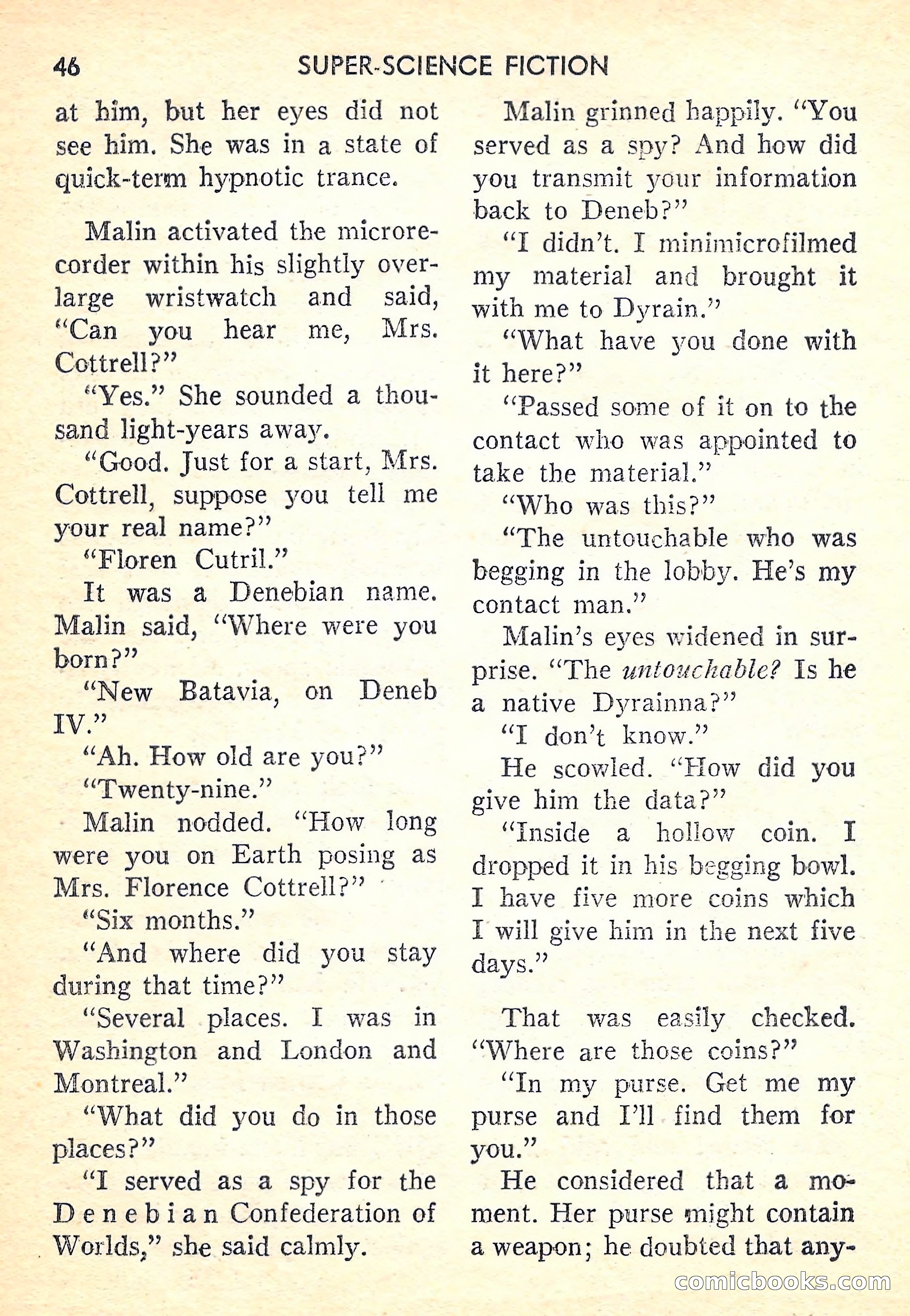 Super-Science Fiction, October 1958 — page 48 of 132