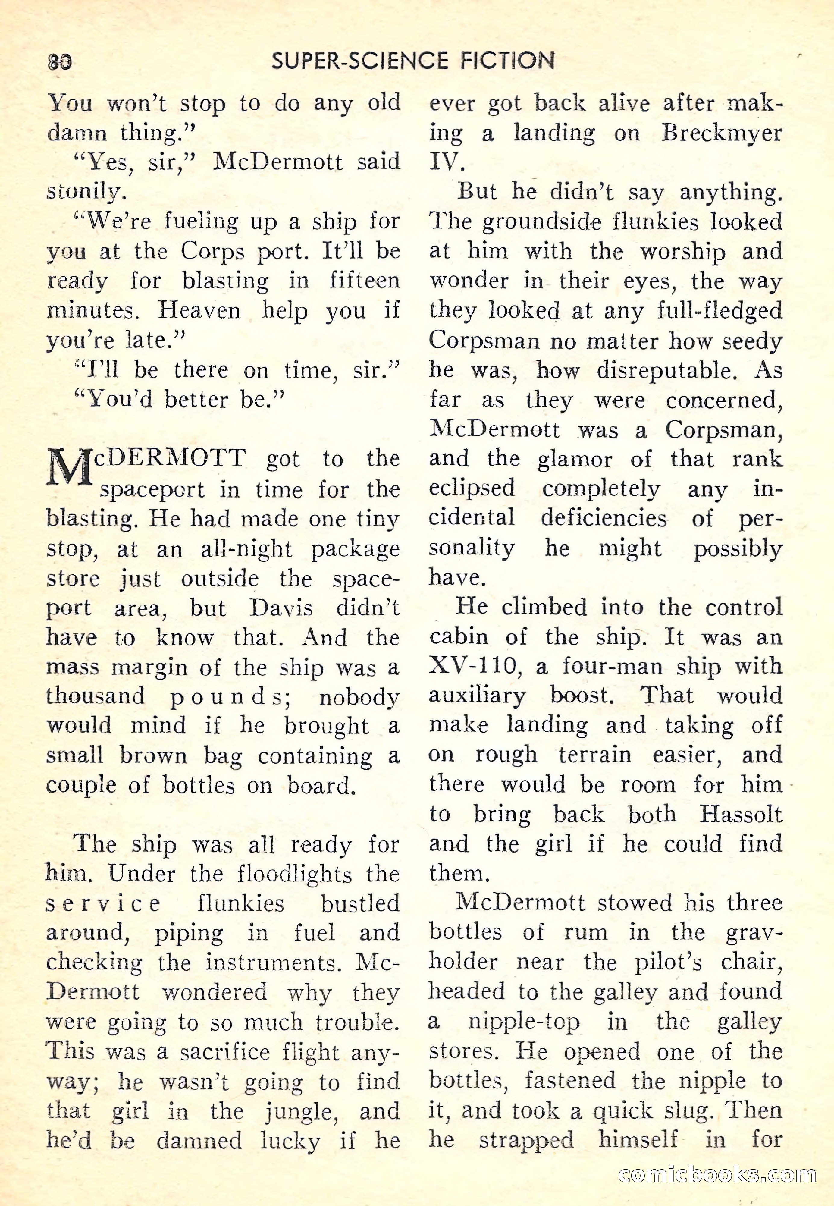 Super-Science Fiction, October 1958 — page 82 of 132