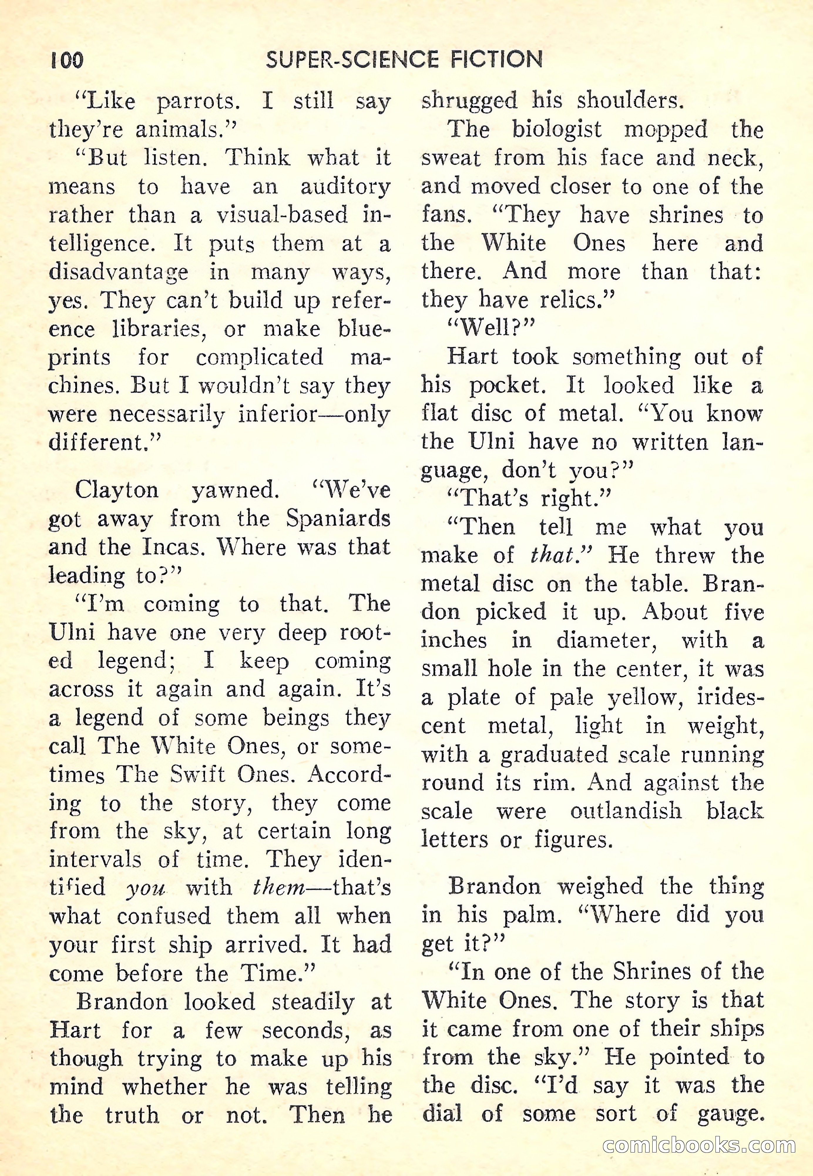 Super-Science Fiction, October 1958 — page 102 of 132