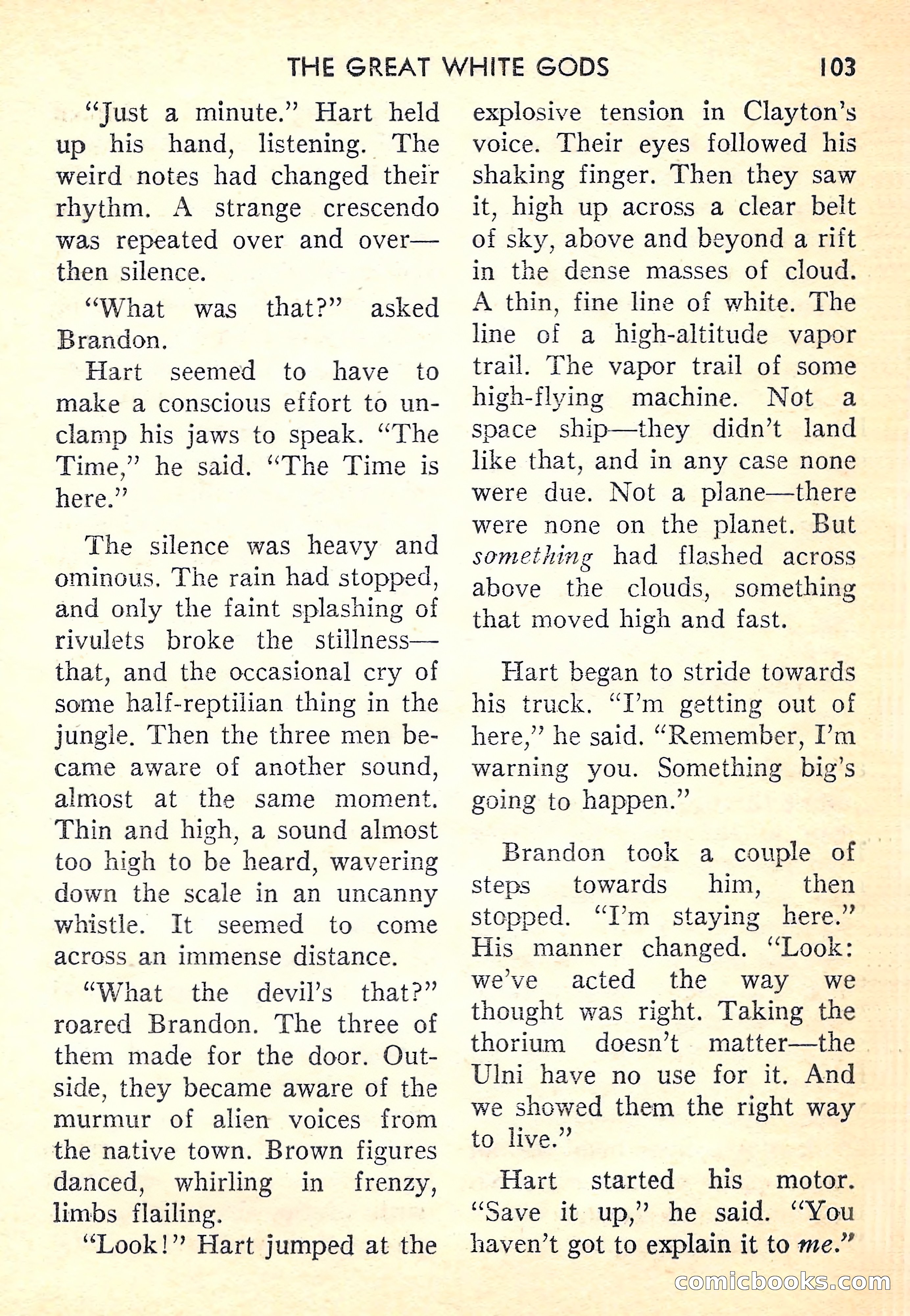 Super-Science Fiction, October 1958 — page 105 of 132
